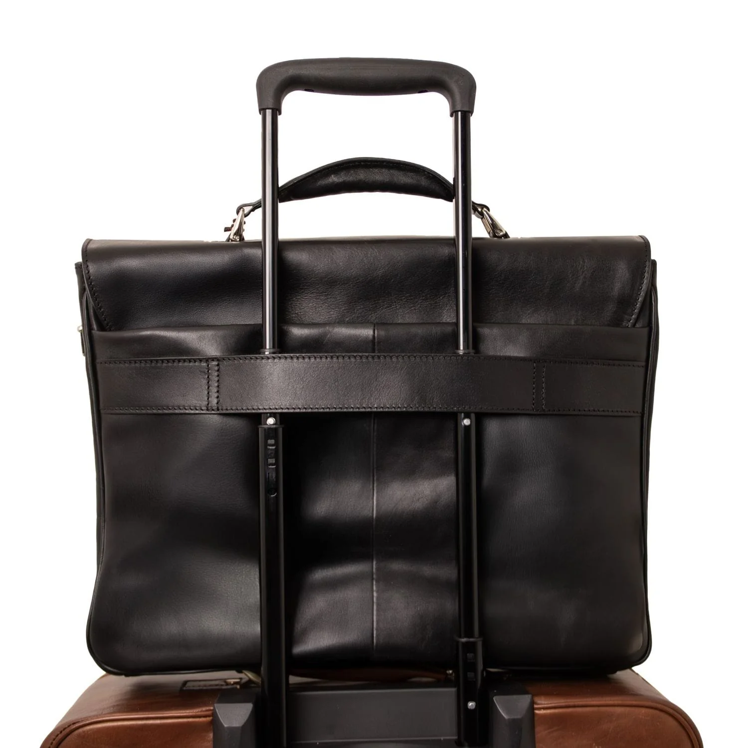 Alessandria - Matte leather multi compartment laptop briefcase | TL142067 - Image 4