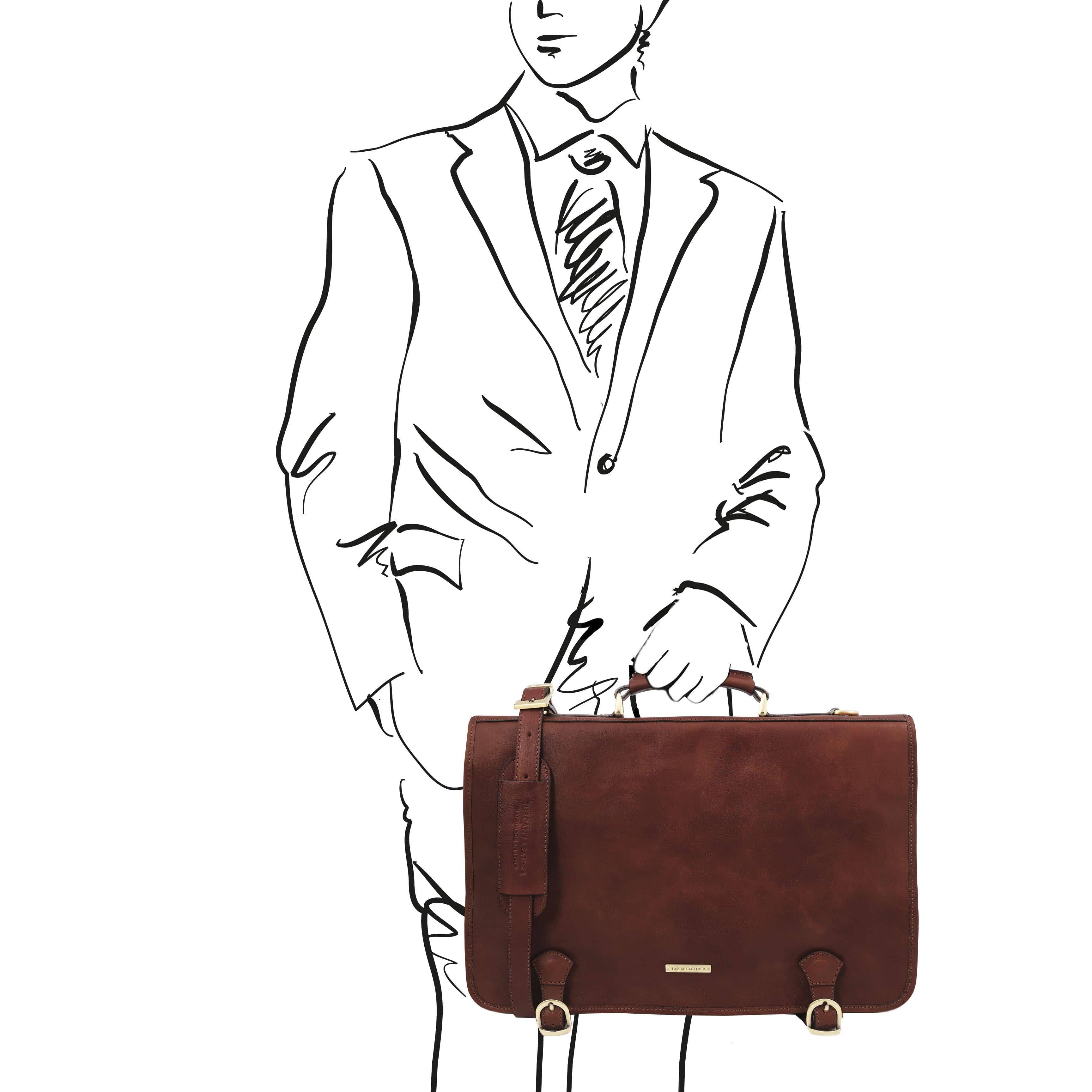 Ancona - Leather messenger bag | TL142073 - Image 21