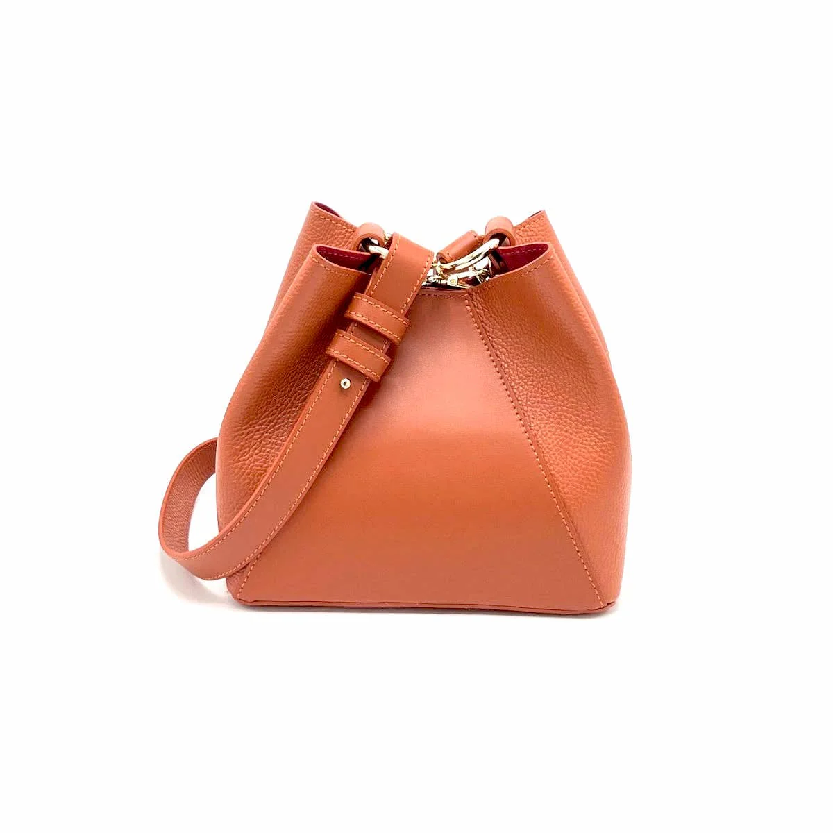 Bolgheri Leather Bucket Bag – Handcrafted in Tuscany - Image 7
