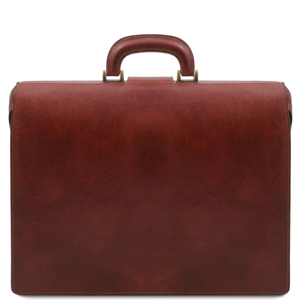 Canova - 3-compartment leather doctor bag briefcase  | TL142352 - Image 9