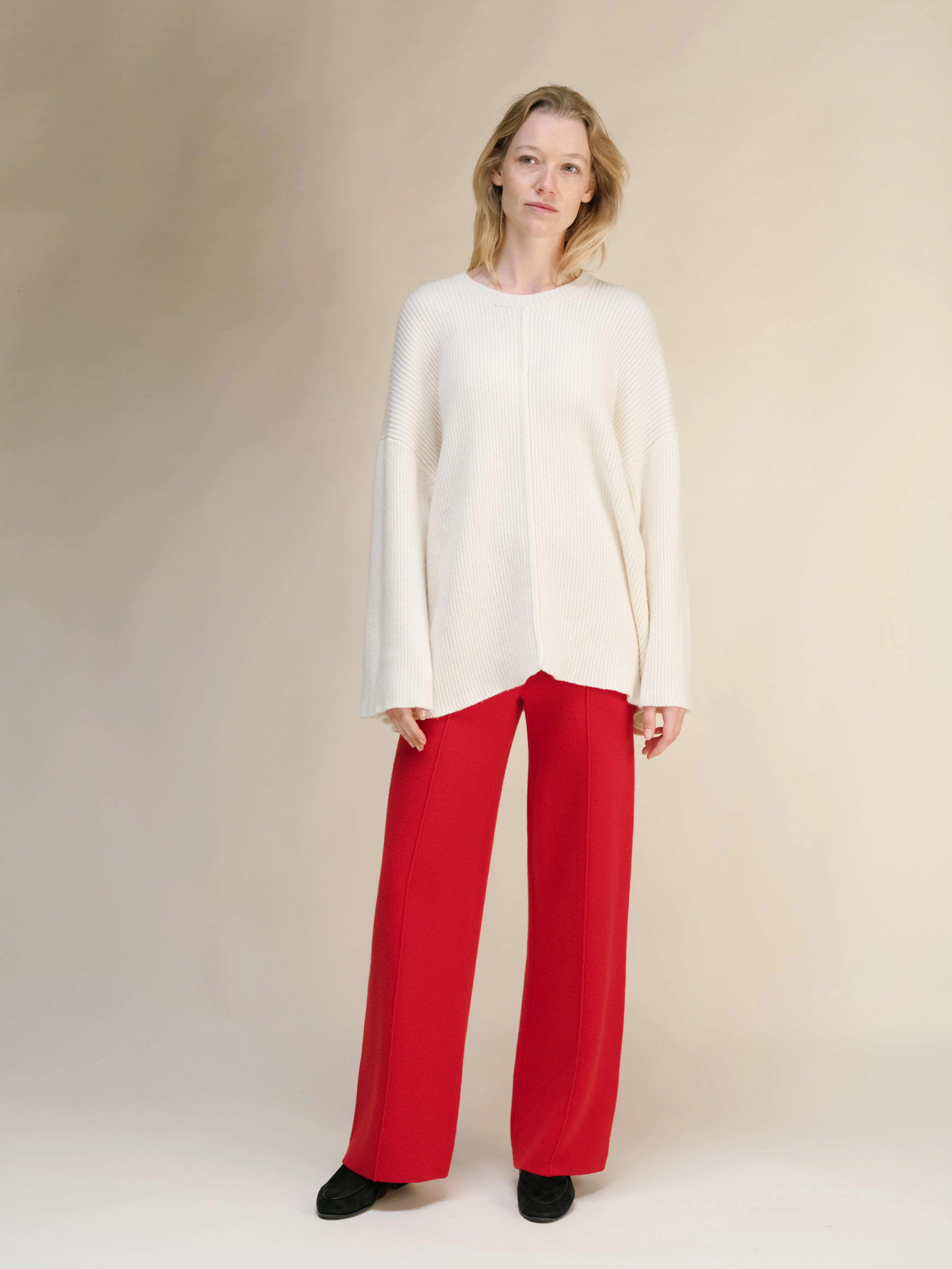 Wool & Cashmere Mix Oversized Cape Sweater - Image 4
