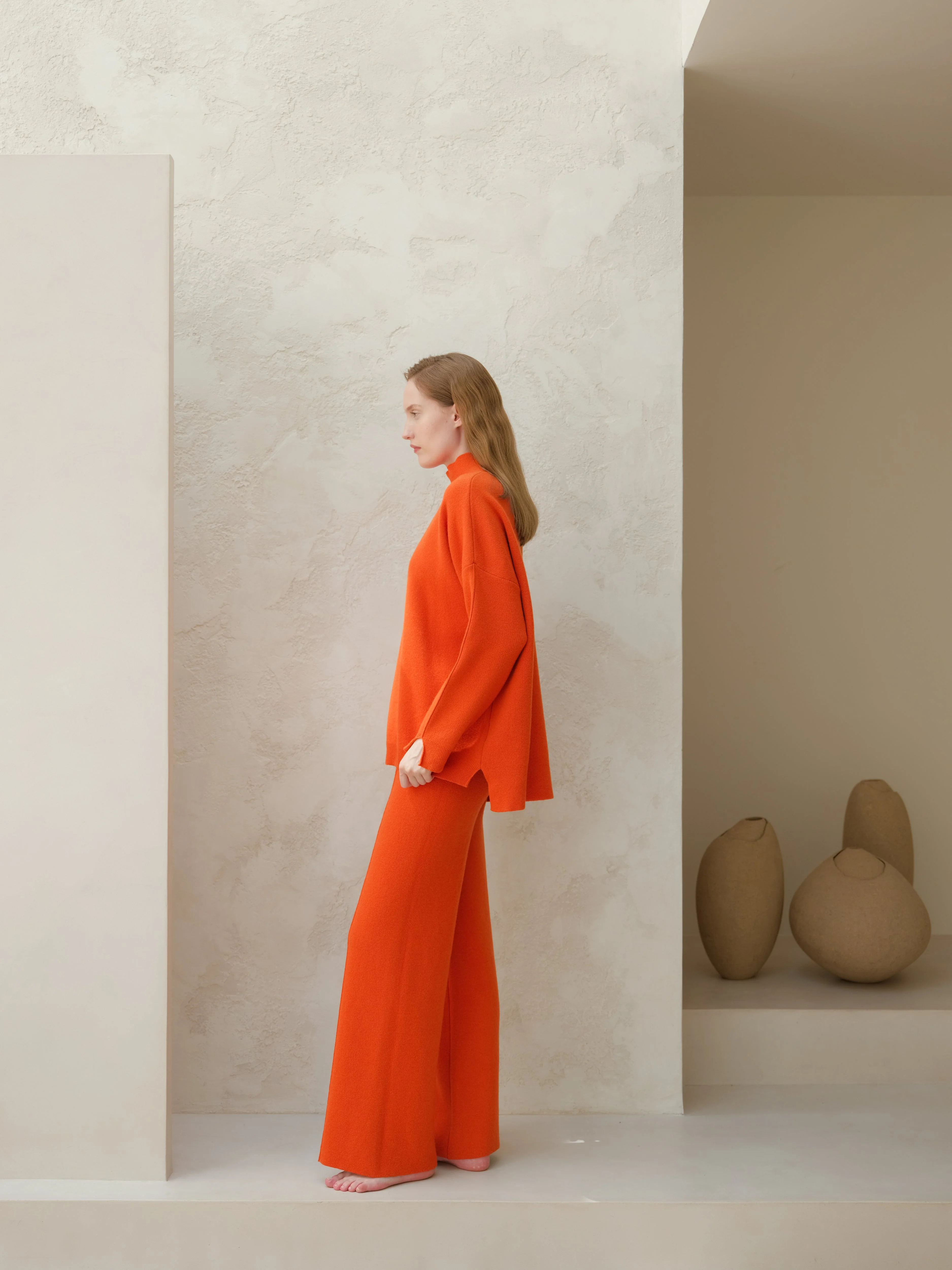 Wool & Cashmere Mix Solid Maxi Turtleneck Sweater - Image 13