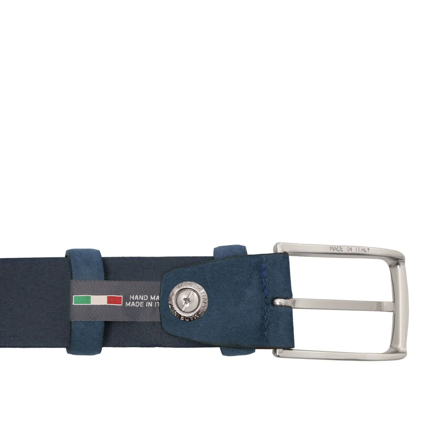 Elegant perforated nubuck leather belt 35mm | TL142535 - Image 5