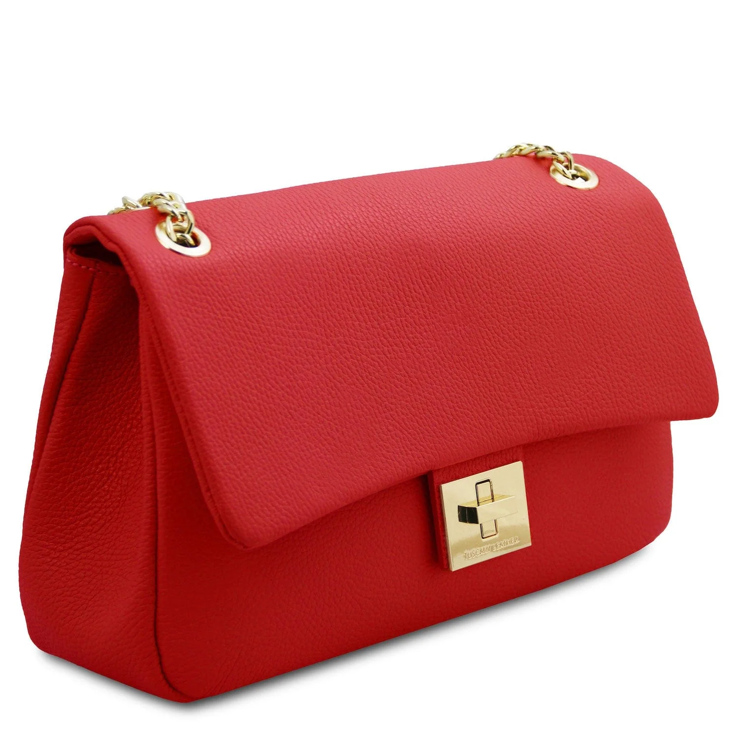 Elettra - Soft leather shoulder bag with chain strap | TL142353 - Image 10