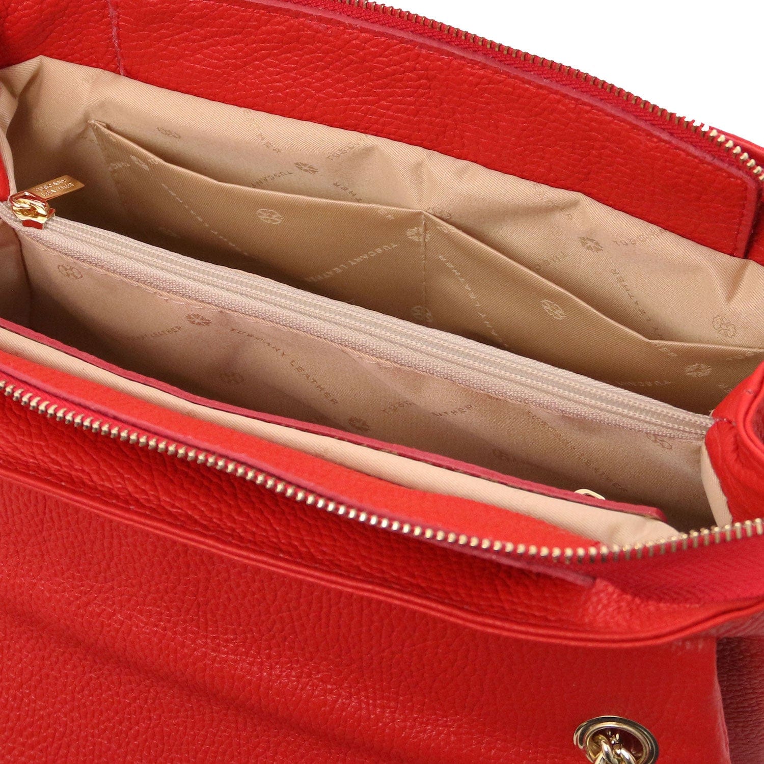 Elettra - Soft leather shoulder bag with chain strap | TL142353 - Image 13