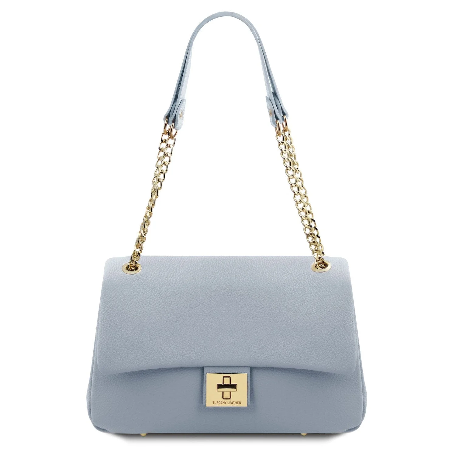 Elettra - Soft leather shoulder bag with chain strap | TL142353 - Image 3