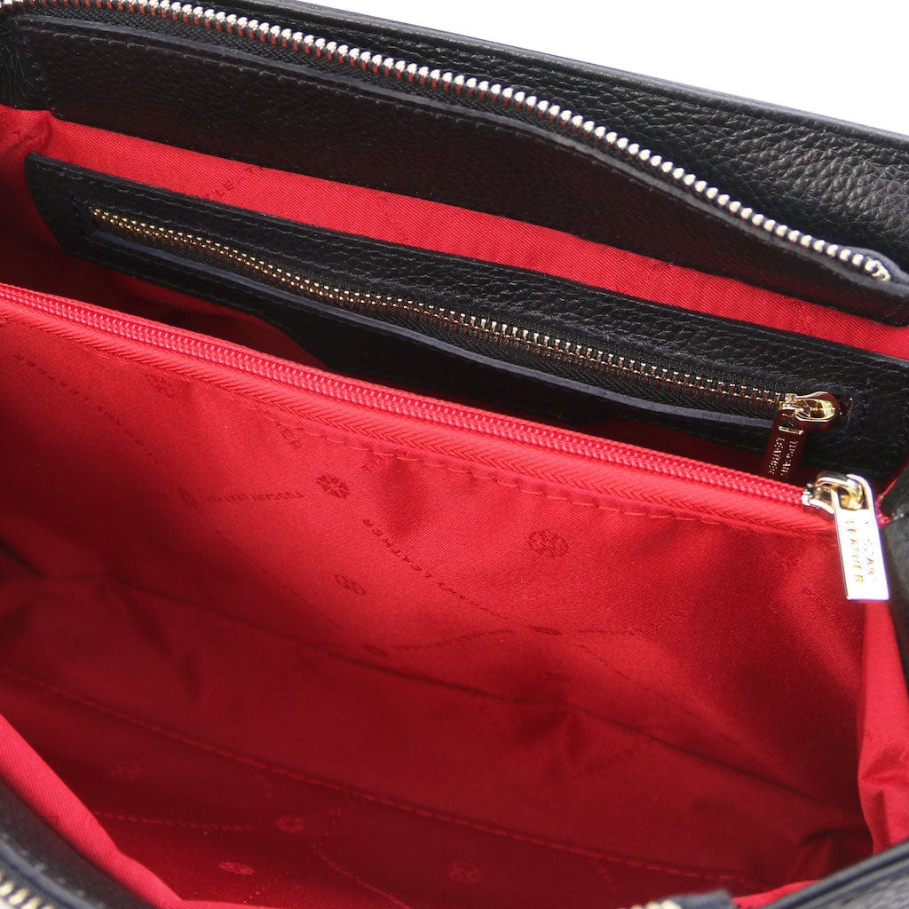 Elettra - Soft leather shoulder bag with chain strap | TL142353 - Image 38