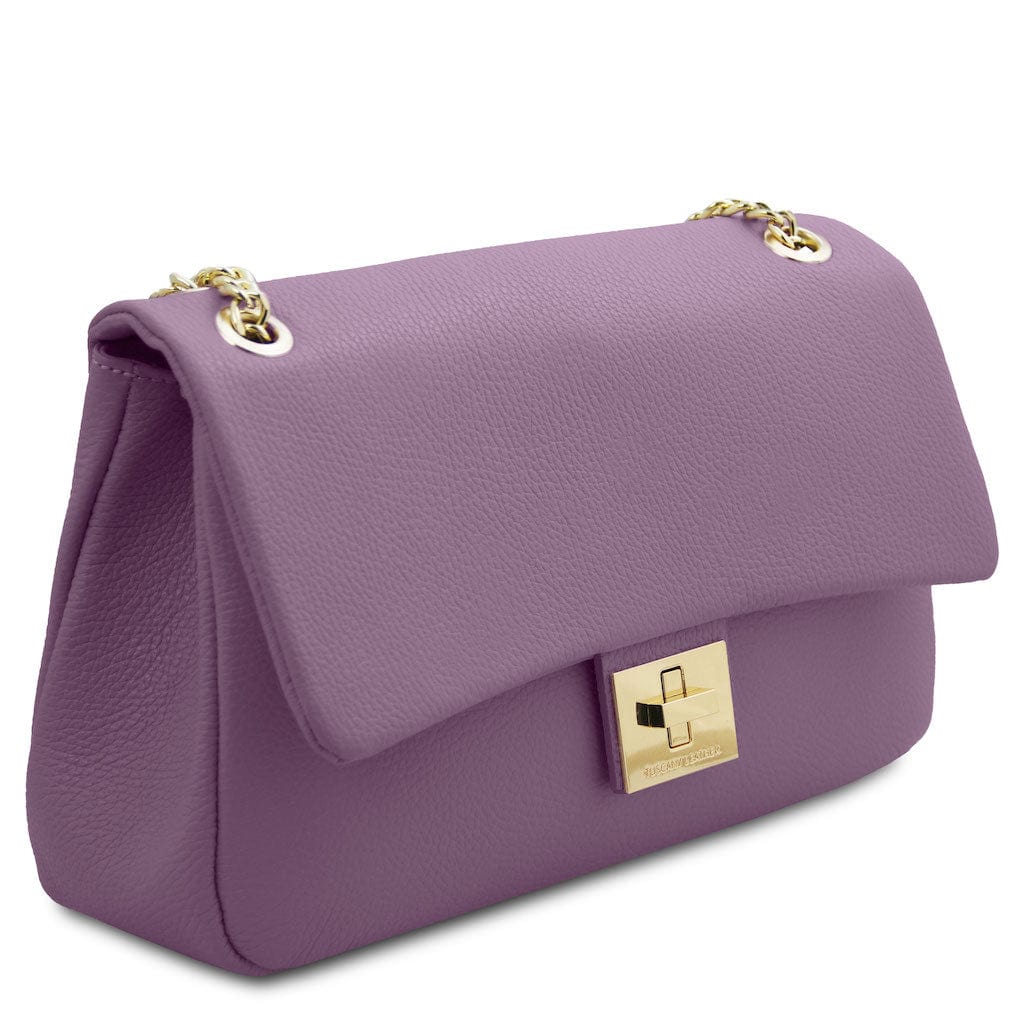 Elettra - Soft leather shoulder bag with chain strap | TL142353 - Image 44
