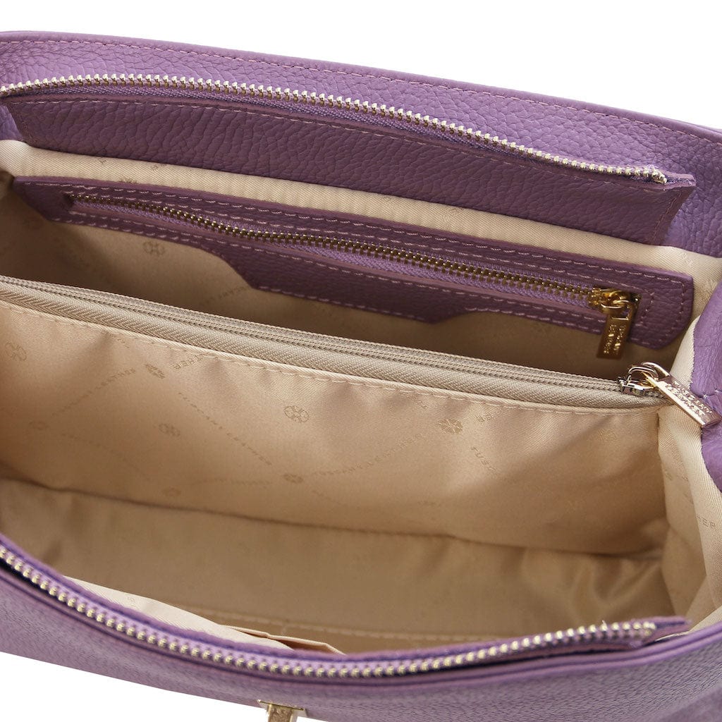 Elettra - Soft leather shoulder bag with chain strap | TL142353 - Image 46