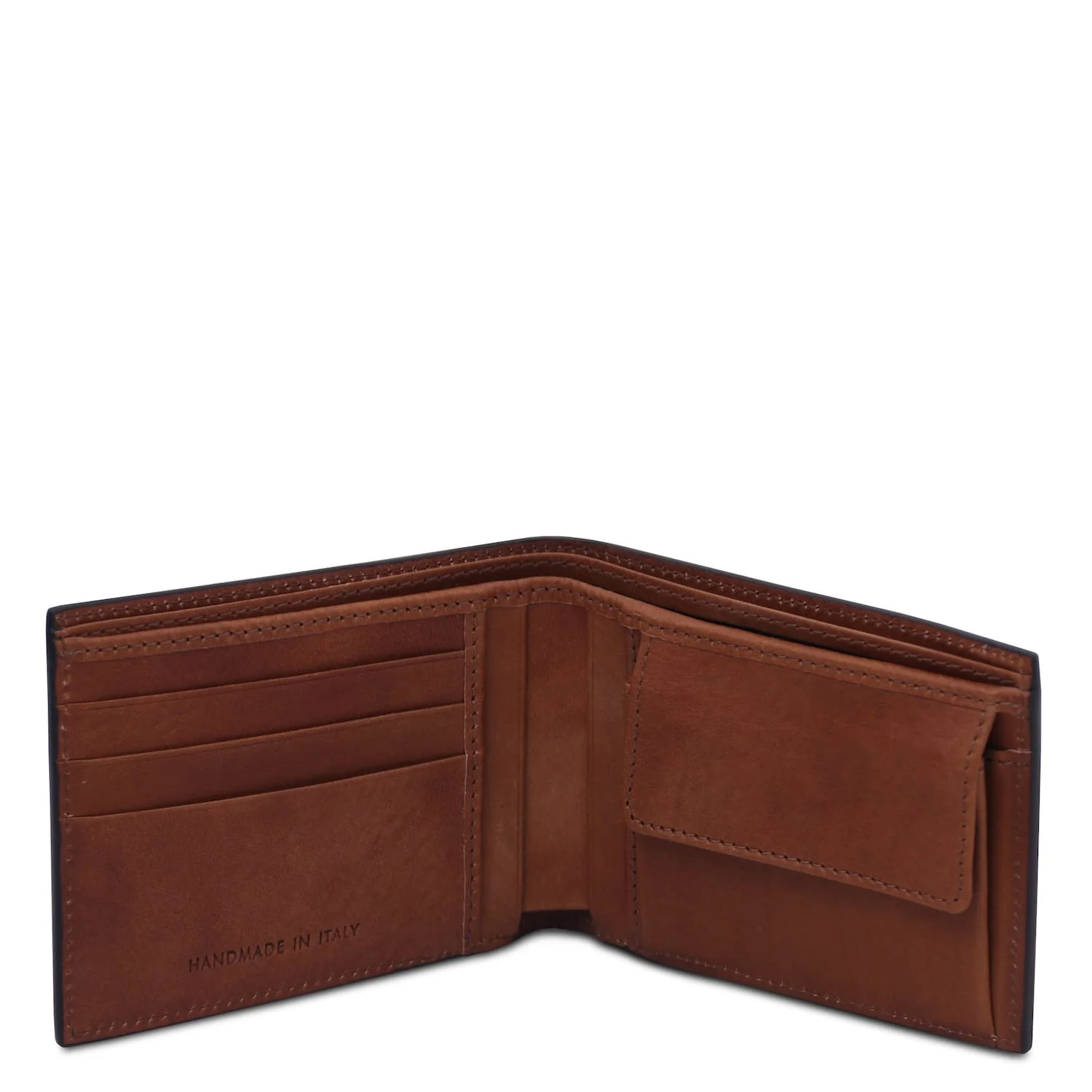 Exclusive 2 fold leather wallet for men with coin pocket - Matte leather | TL142552 - Image 6