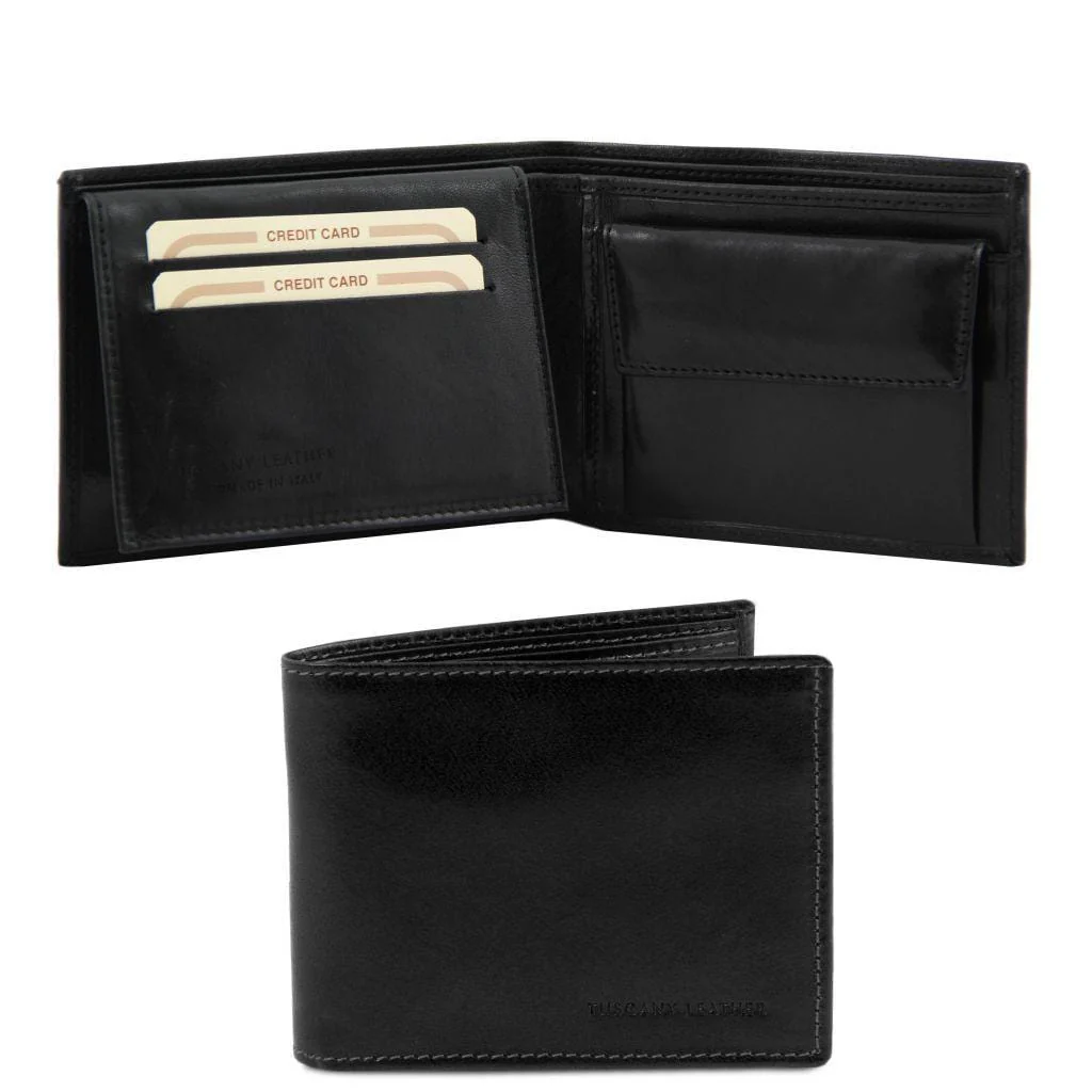 Exclusive leather 3 fold wallet for men with coin pocket | TL140763 - Image 8