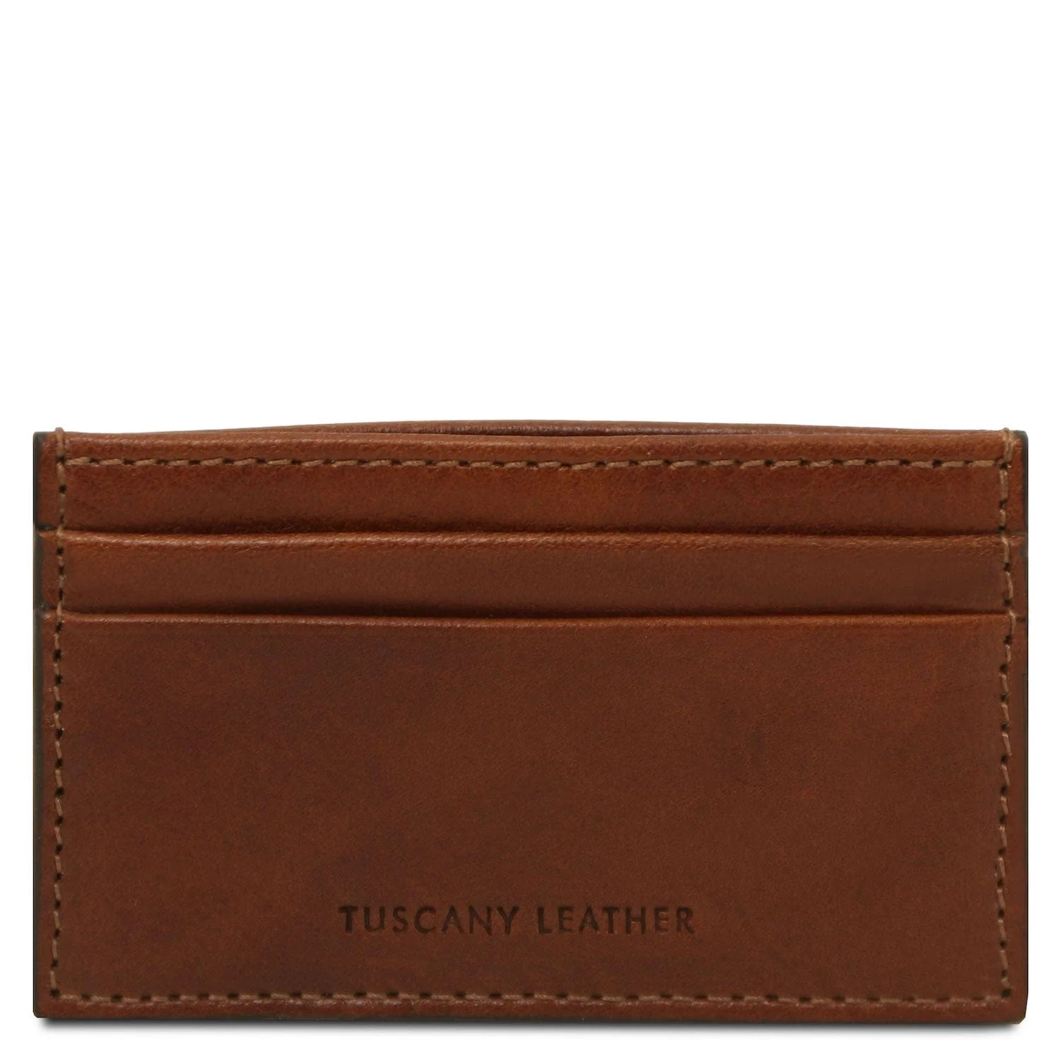 Leather card holder - 4 cards in smooth, full-grain leather | TL142473 - Image 9