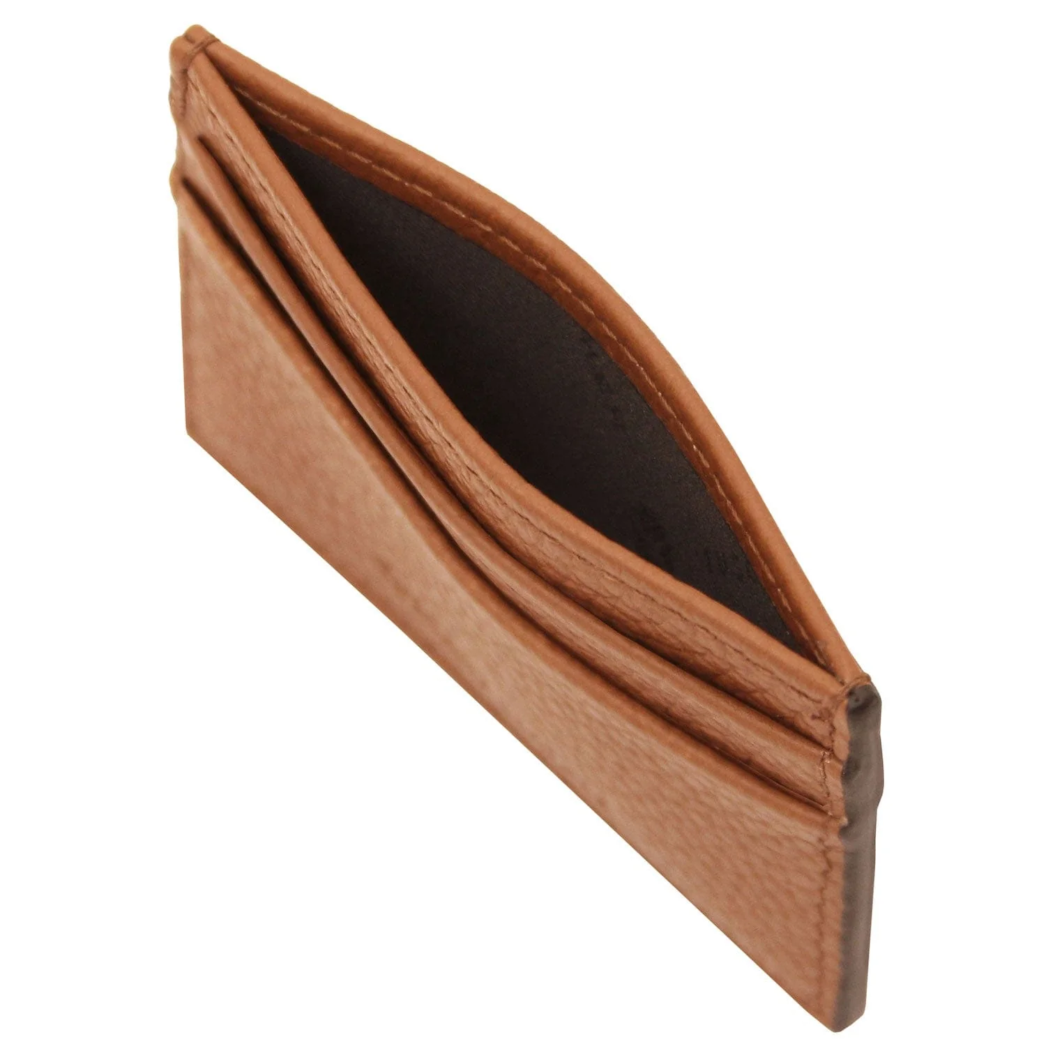 Leather card holder - 4 cards, pebbled leather | TL142474 - Image 18