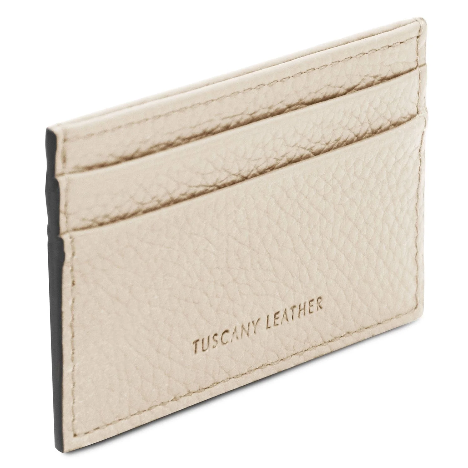 Leather card holder - 4 cards, pebbled leather | TL142474 - Image 35