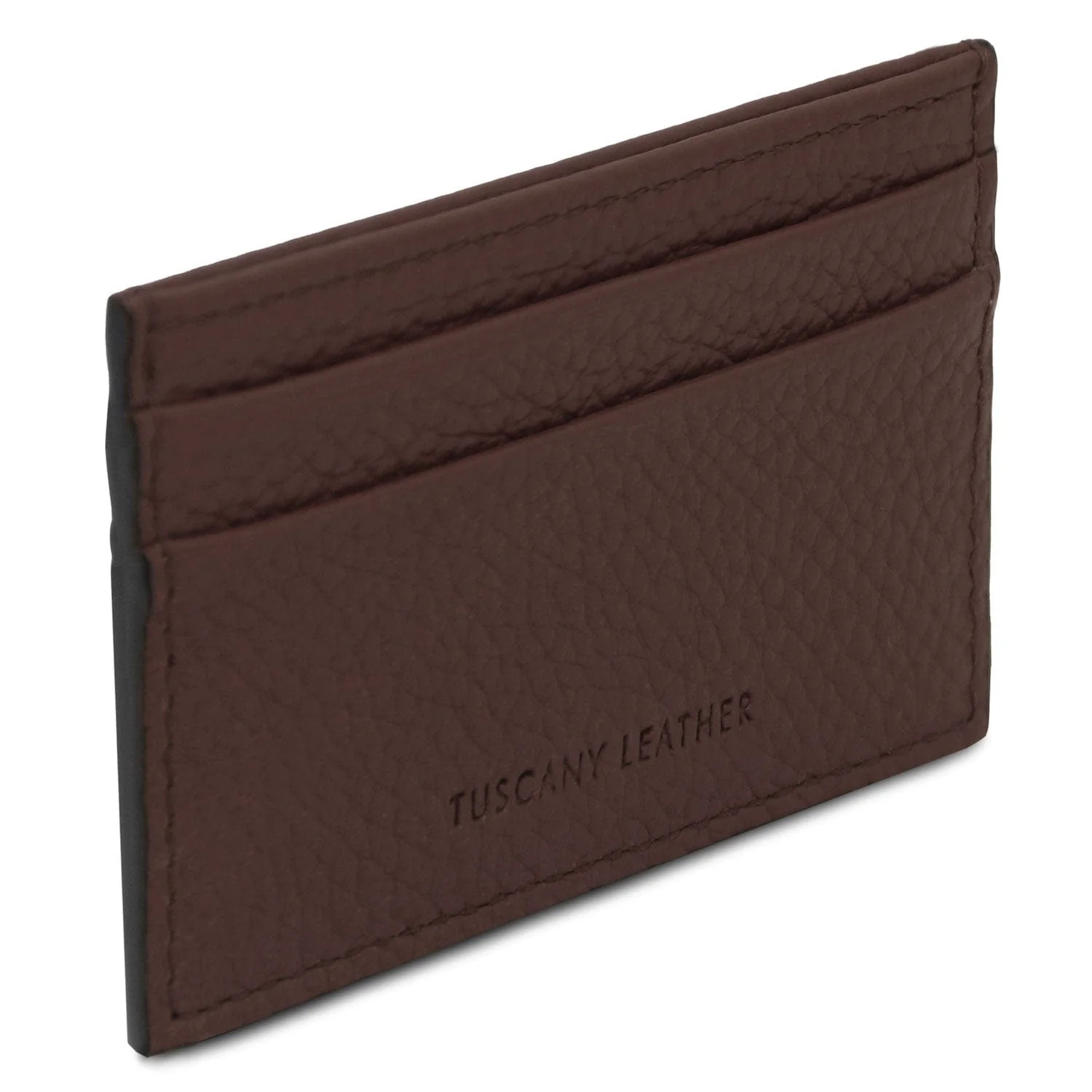 Leather card holder - 4 cards, pebbled leather | TL142474 - Image 39