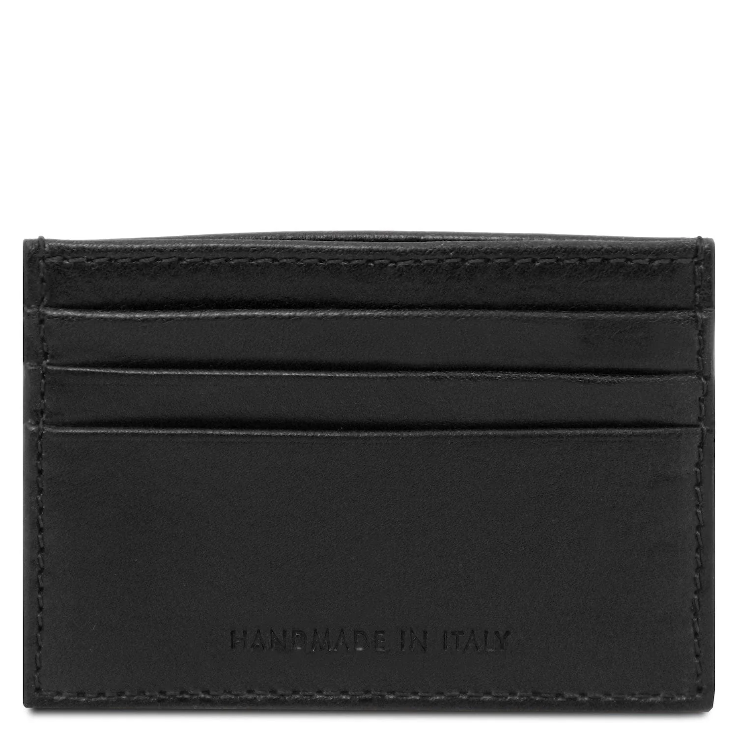 Leather card holder - 6 cards, smooth full-grain leather | TL142471 - Image 12