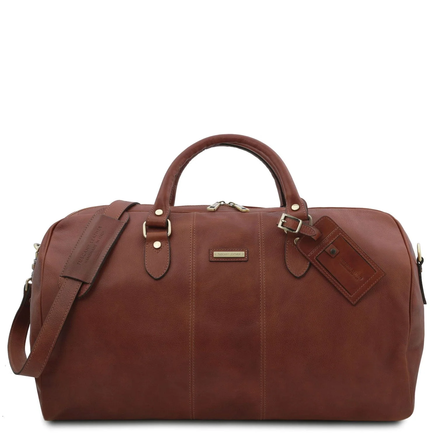Lisbona - Travel leather duffel bag - Large size - Matte leather | TL141657 - Image 10