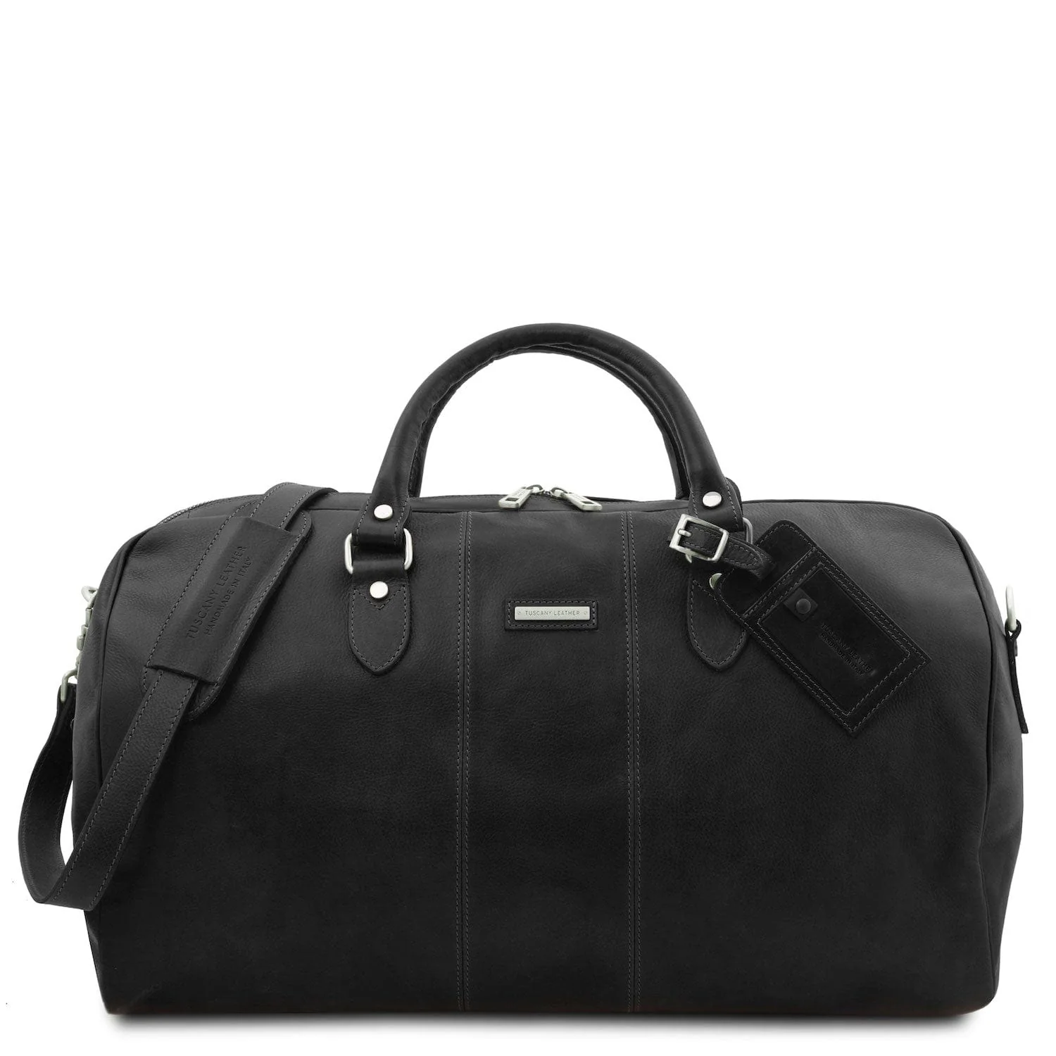 Lisbona - Travel leather duffel bag - Large size - Matte leather | TL141657 - Image 12