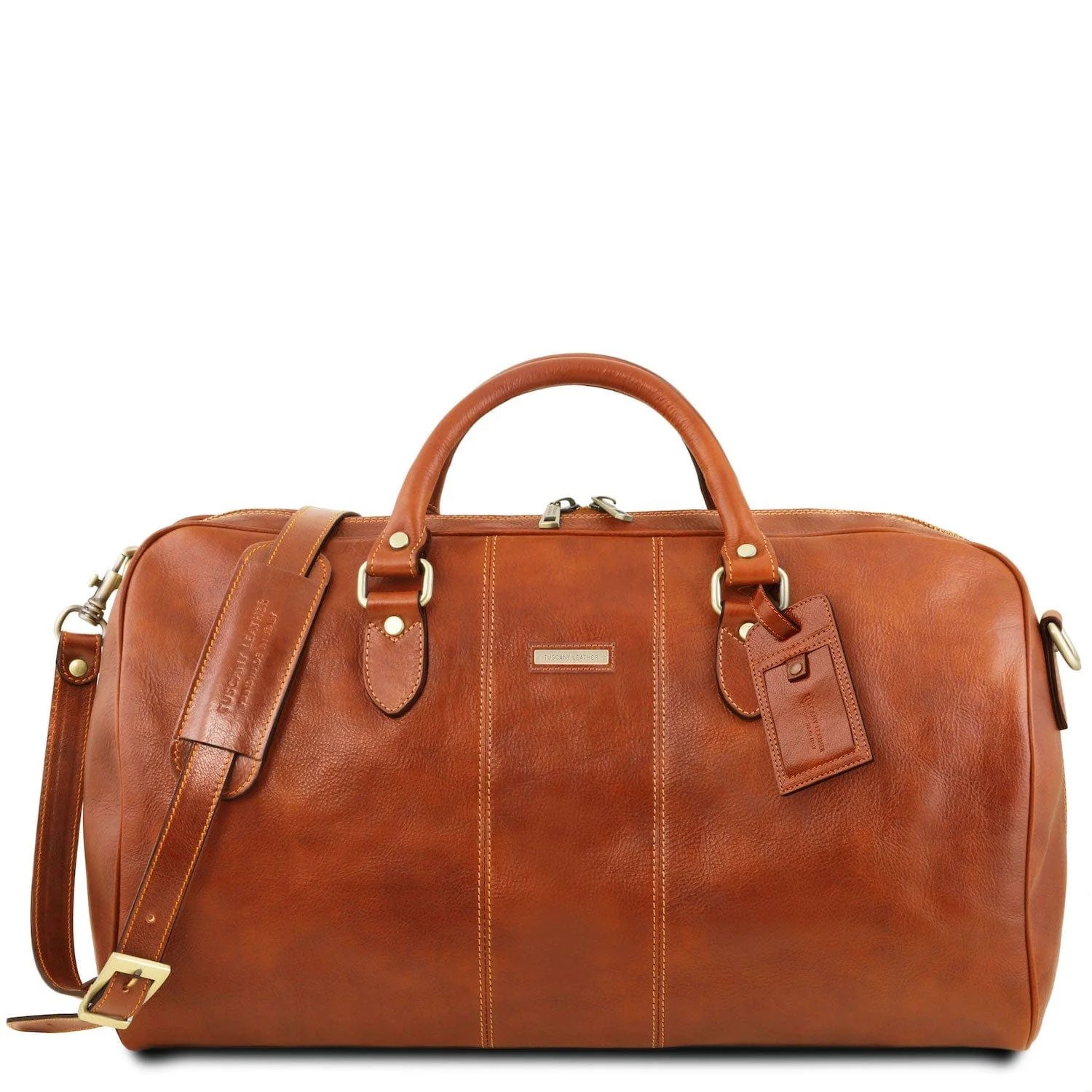 Lisbona - Travel leather duffel bag - Large size - Matte leather | TL141657 - Image 14