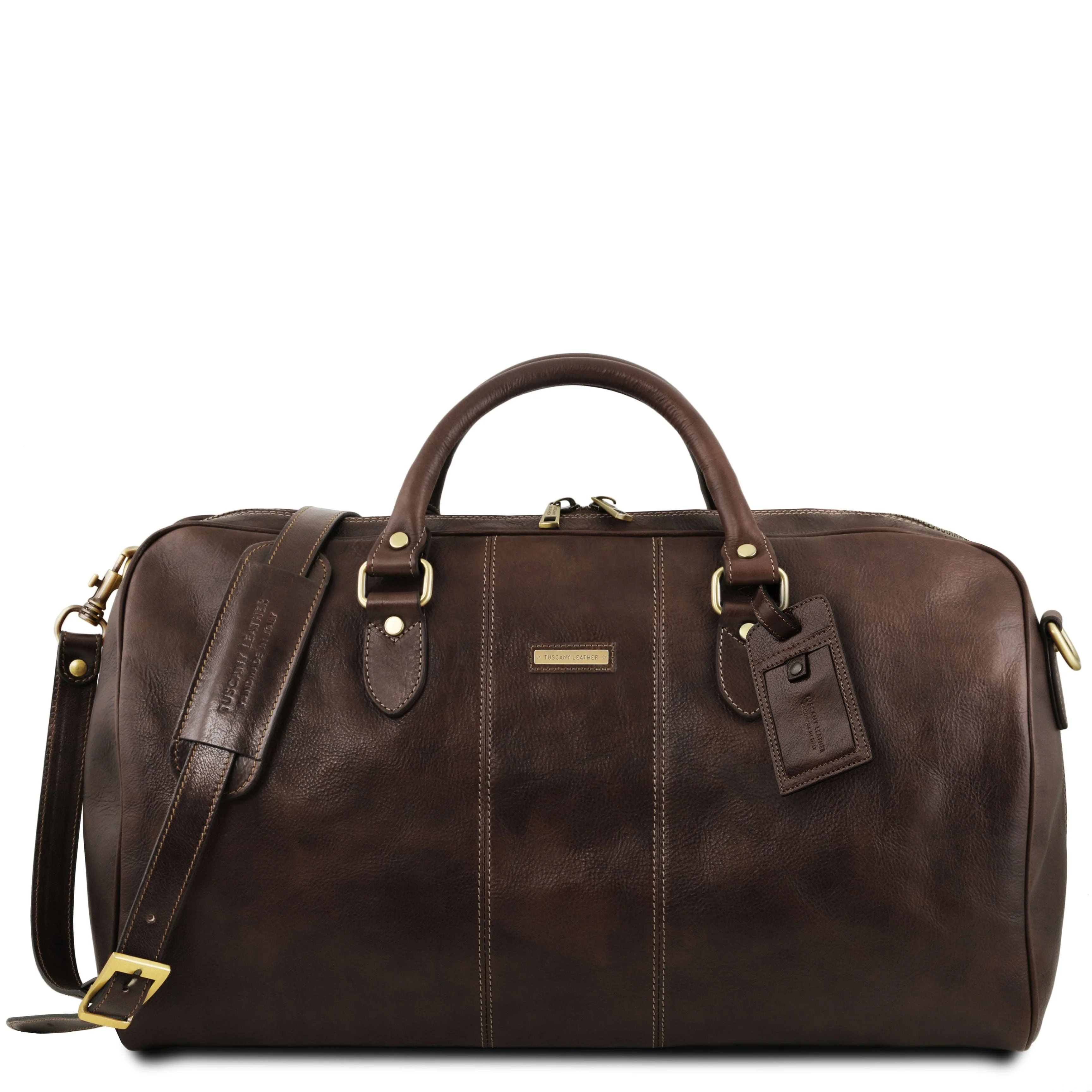 Lisbona - Travel leather duffel bag - Large size - Matte leather | TL141657 - Image 16