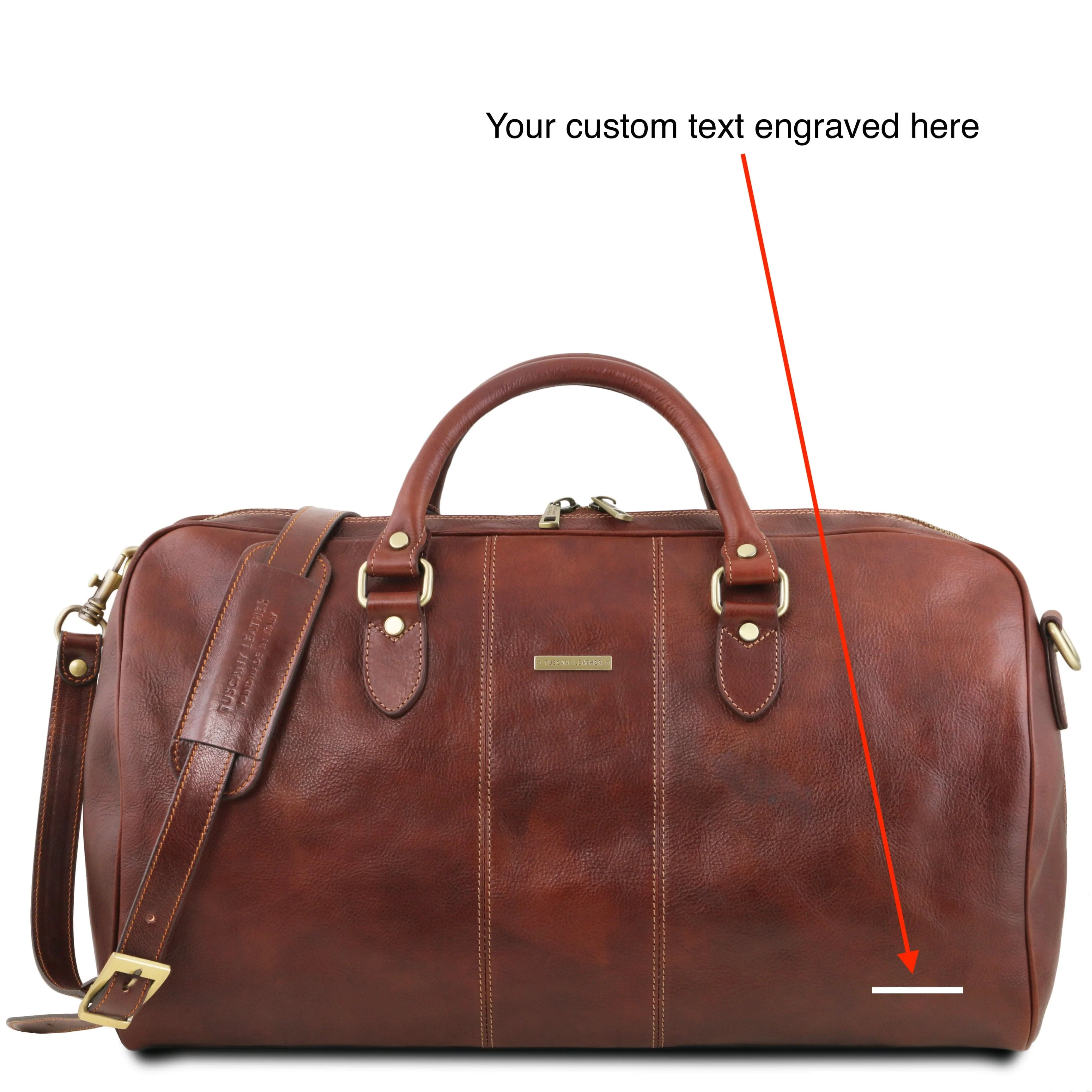 Lisbona - Travel leather duffel bag - Large size - Matte leather | TL141657 - Image 9