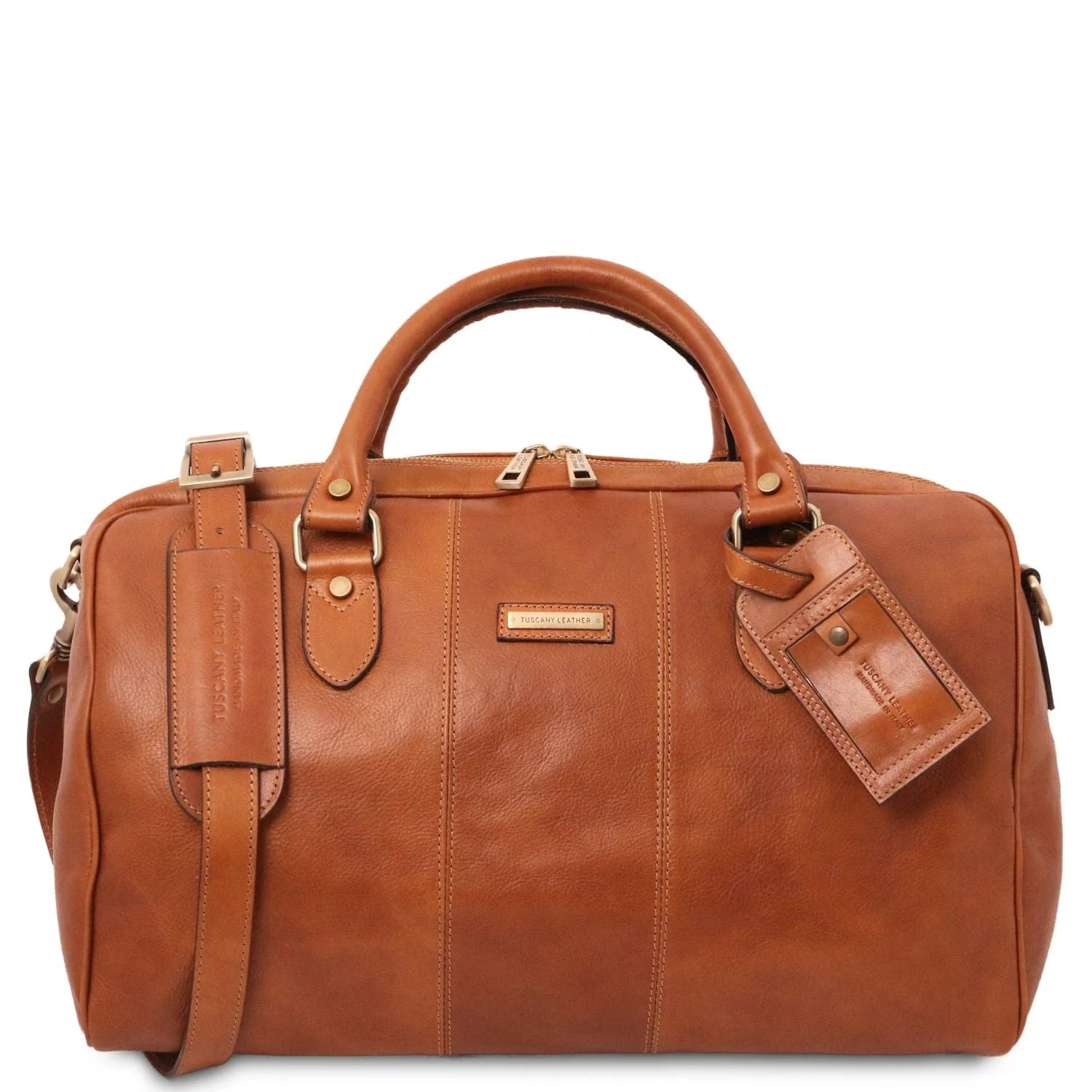 Lisbona - Travel leather duffel bag - Small size | TL141658 - Image 26
