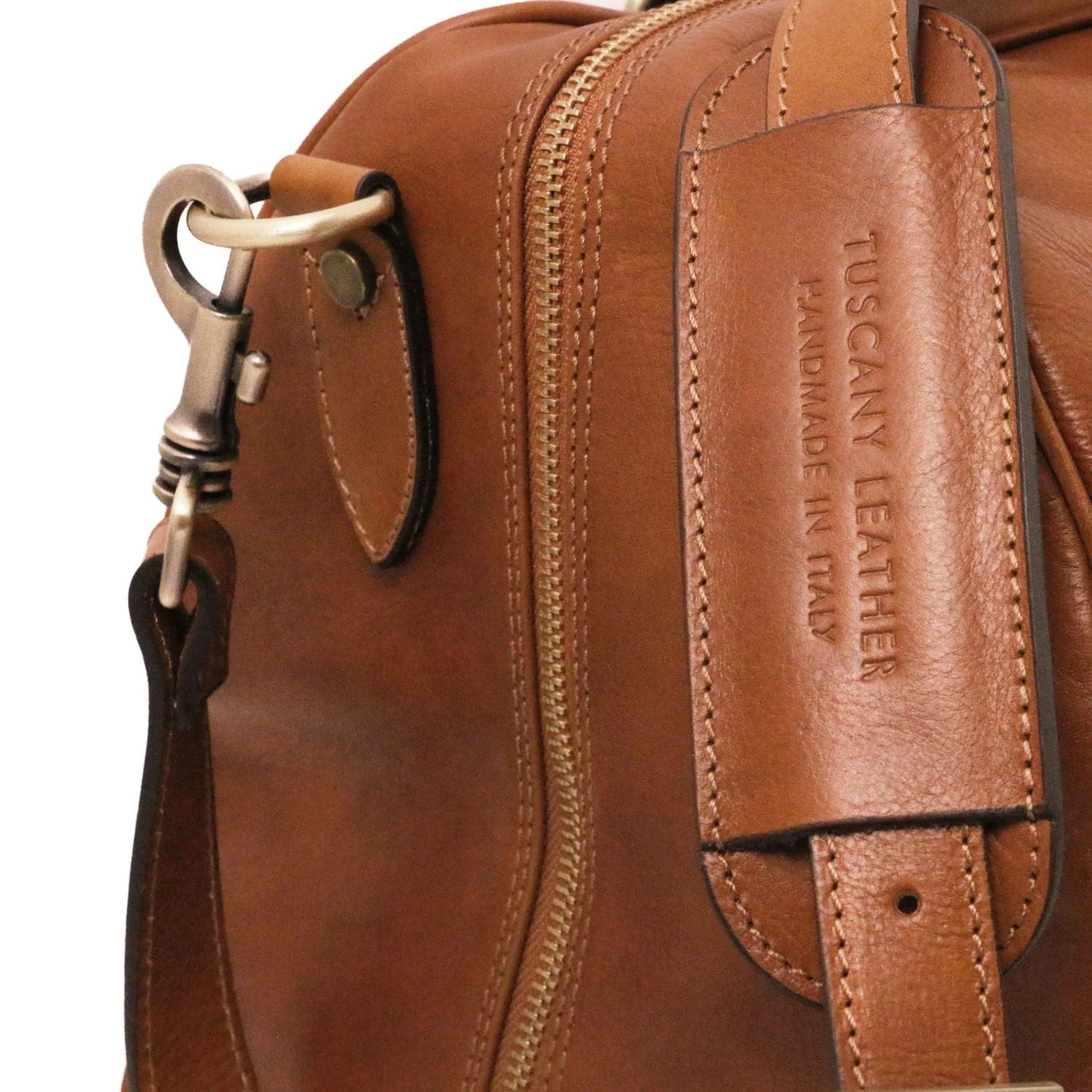 Lisbona - Travel leather duffel bag - Small size | TL141658 - Image 32