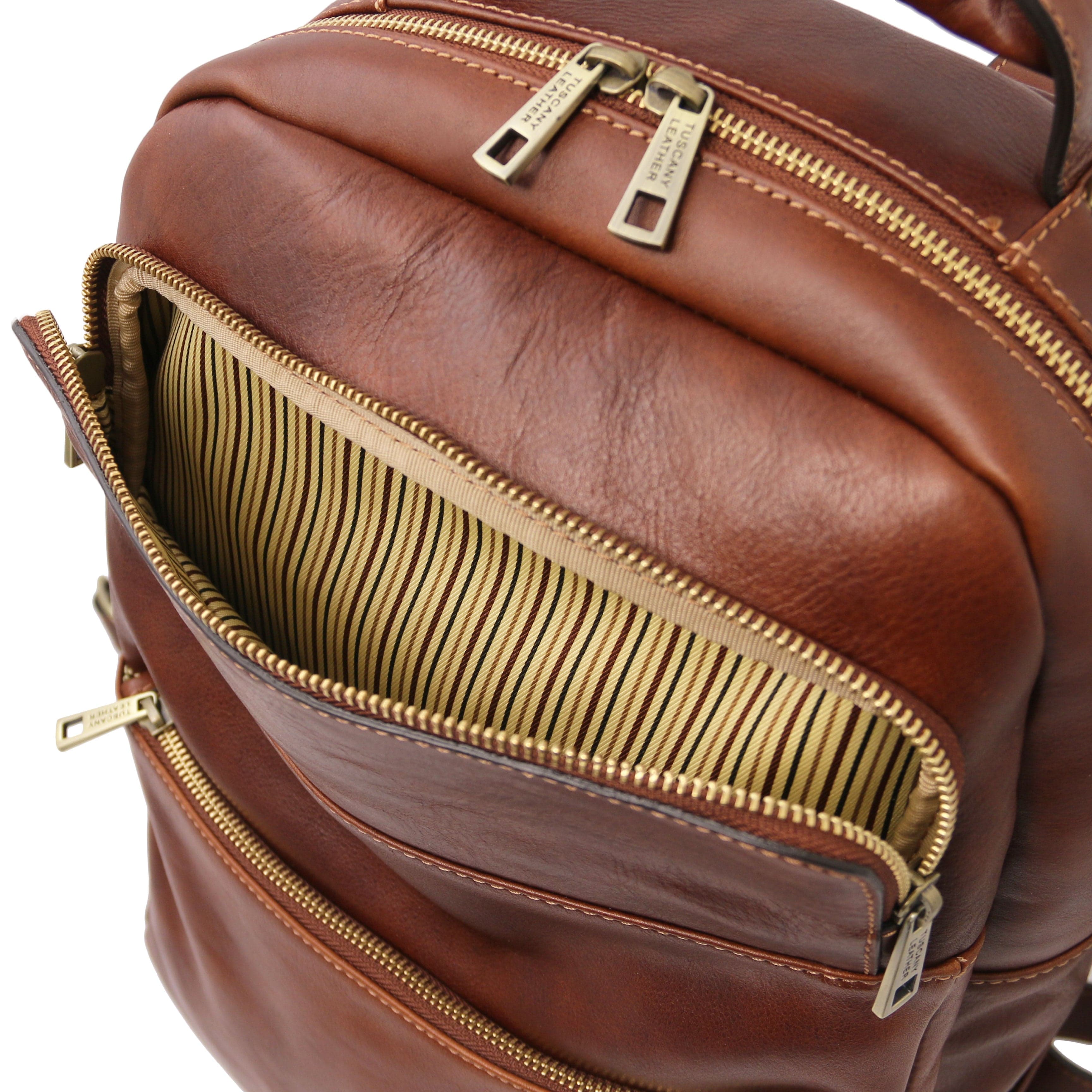 Melbourne - Italian leather laptop backpack | TL142205 - Image 8