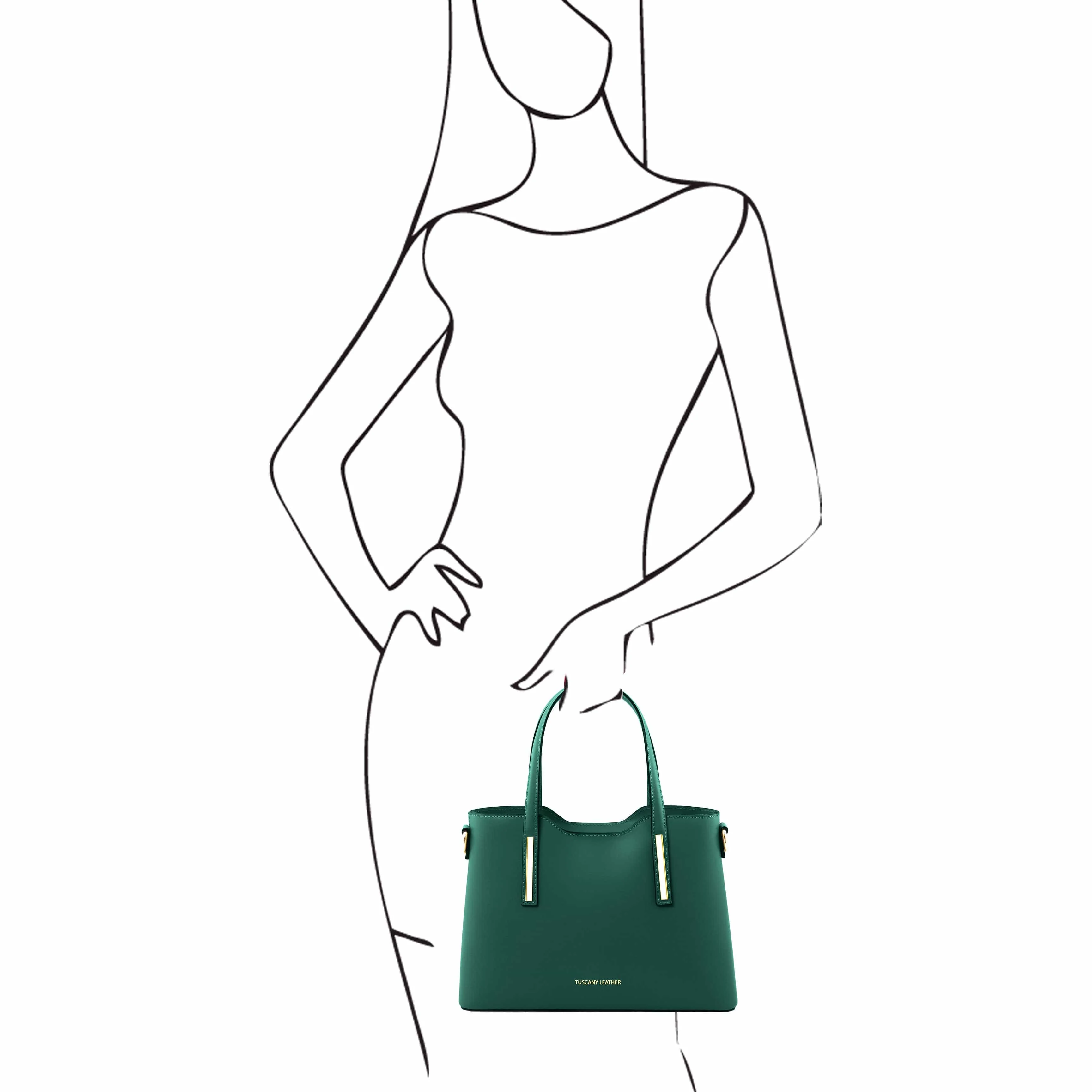 Olimpia - Italian leather tote - Small size | TL141521 - Image 63