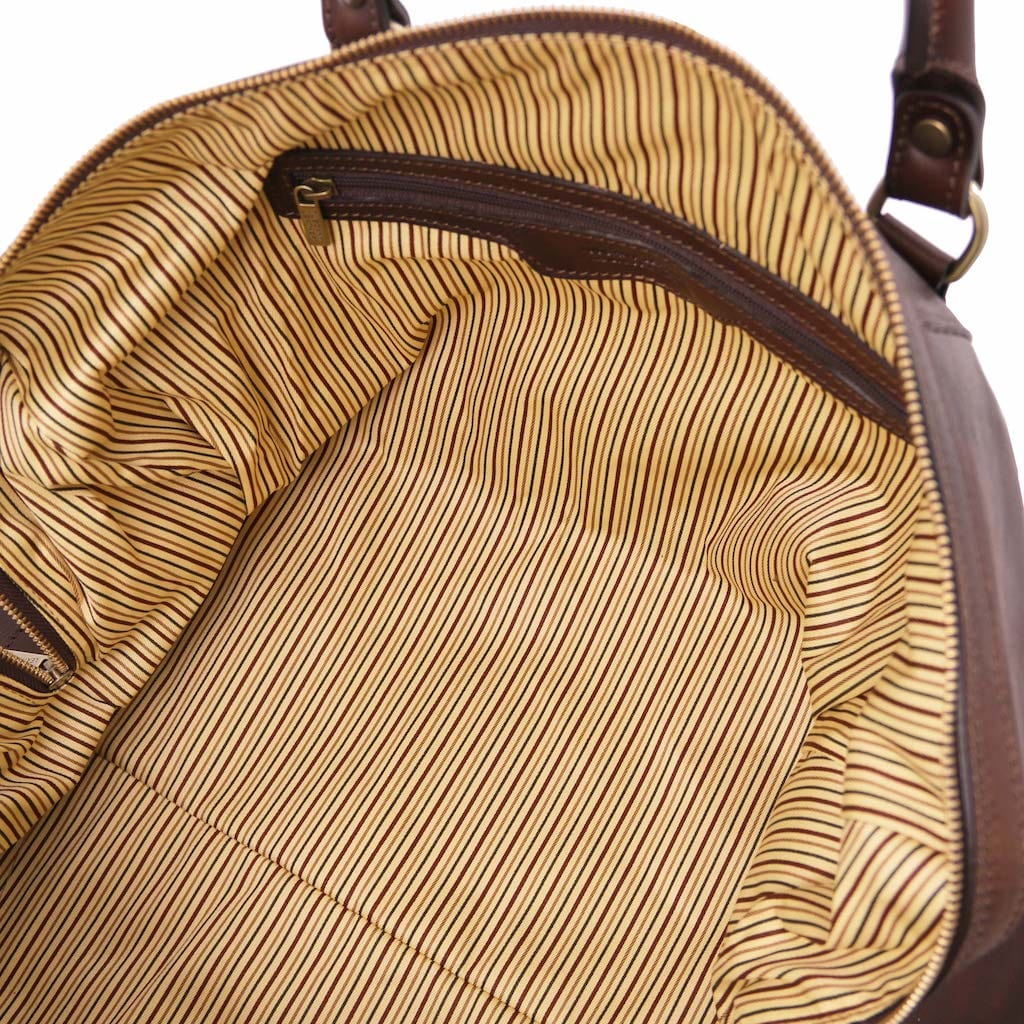 Oslo - Travel leather duffel bag - Weekender bag | TL141913 - Image 19