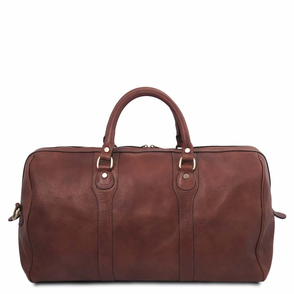 Oslo - Travel leather duffel bag - Weekender bag | TL141913 - Image 31