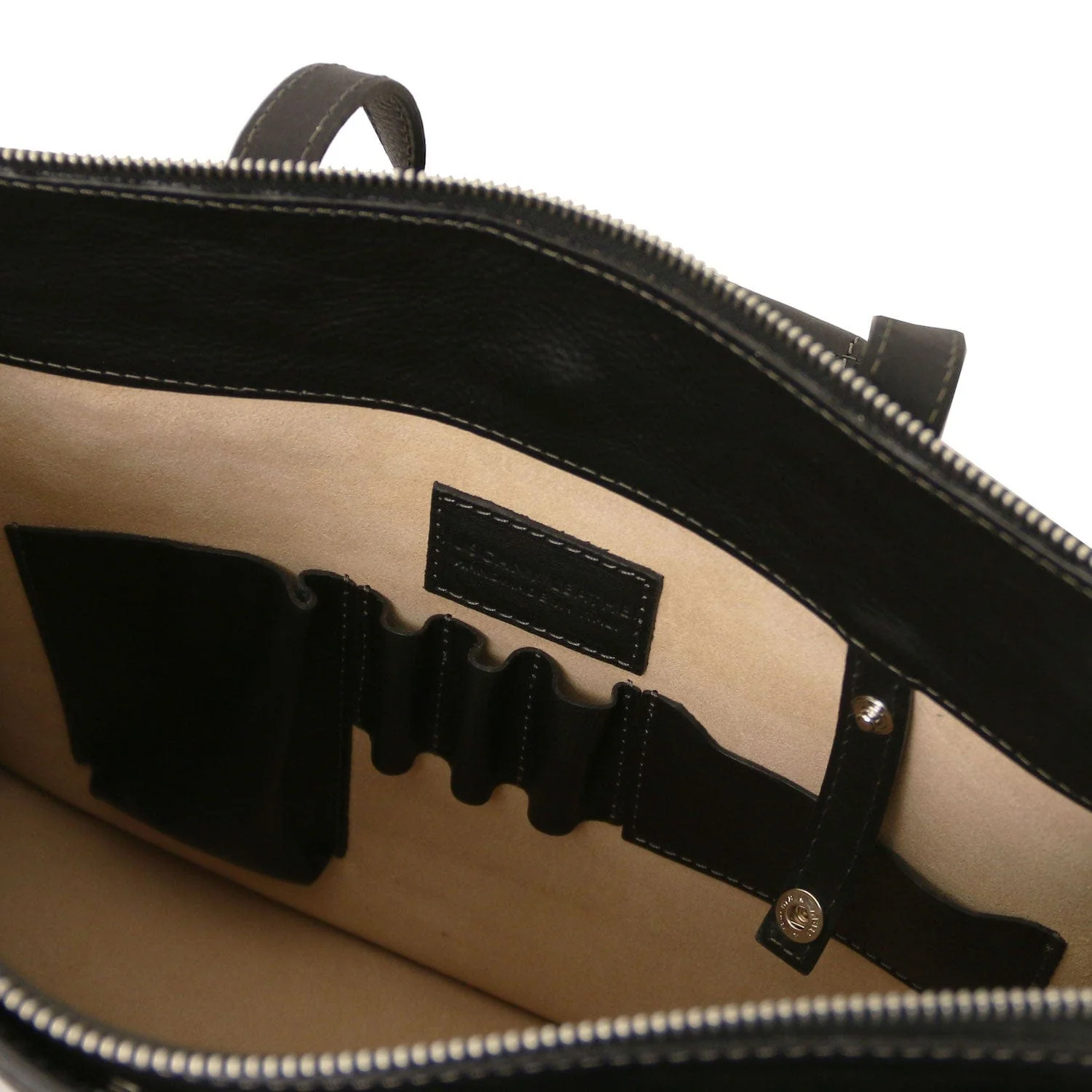 Palermo - Italian leather 3-compartment briefcase for women | TL142452 - Image 25