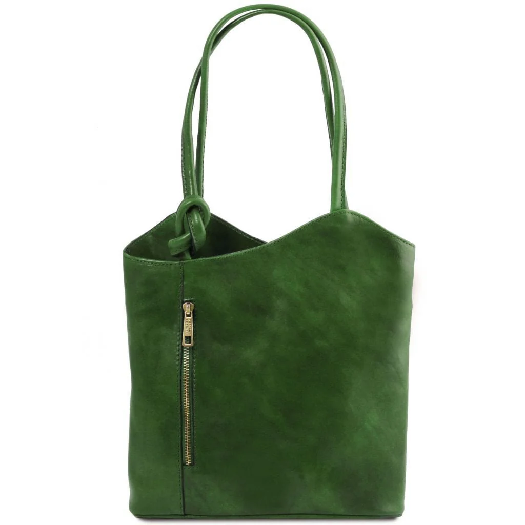 Patty - Italian leather convertible 2-in-1 backpack shoulder bag | TL141497 - Image 17