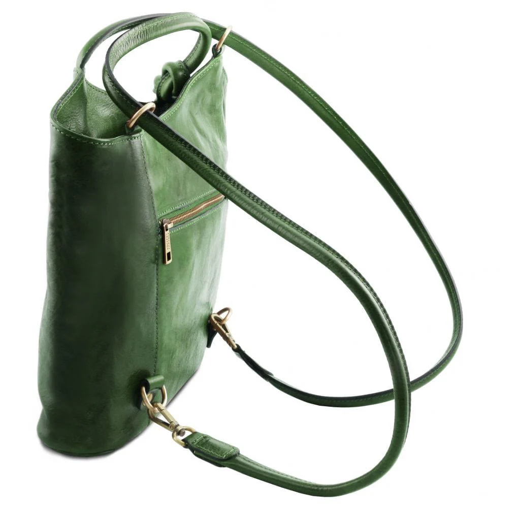 Patty - Italian leather convertible 2-in-1 backpack shoulder bag | TL141497 - Image 21