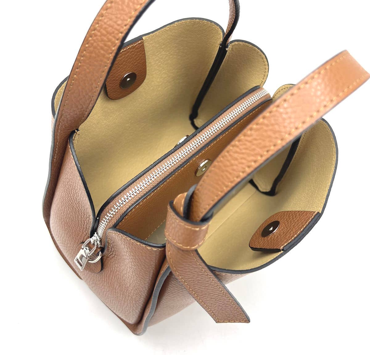 Pienza - Italian Leather Tote Handbag - Image 3