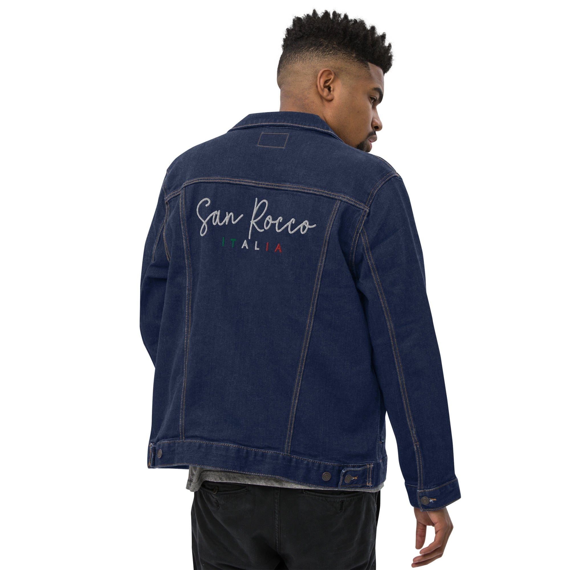 San Rocco Italia embroidered denim jacket - unisex - Image 12