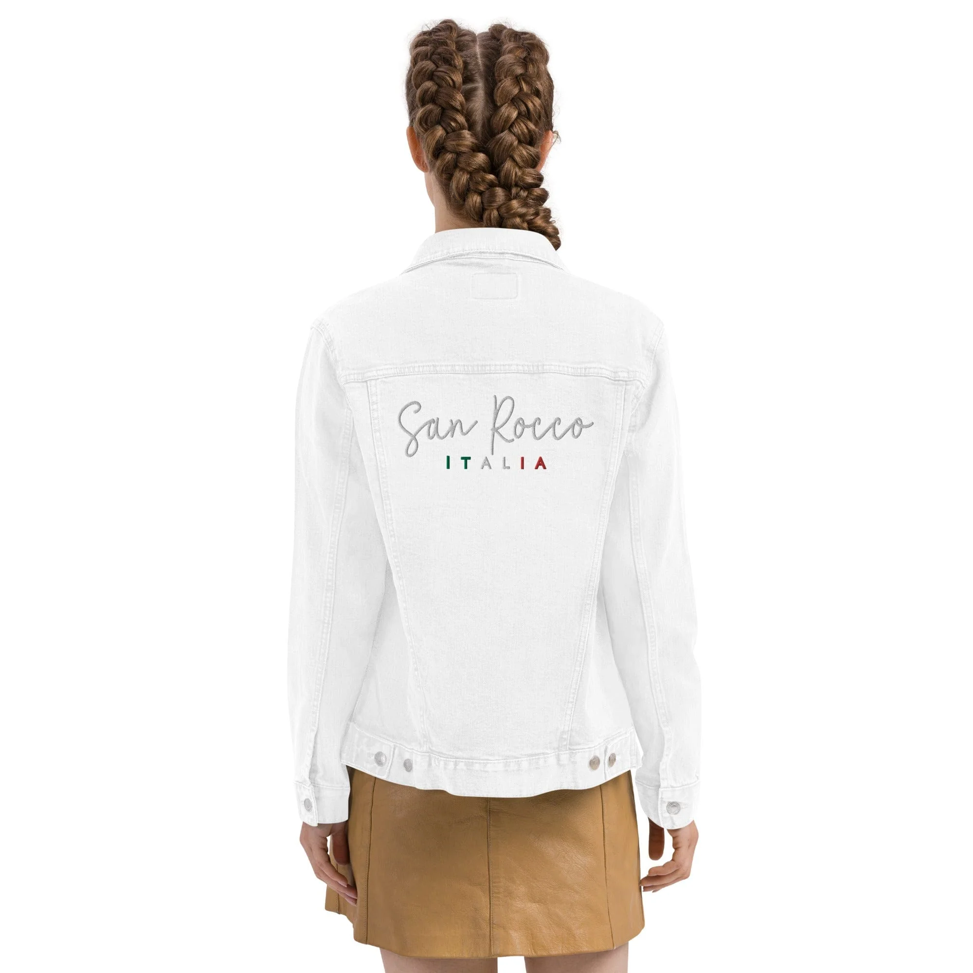 San Rocco Italia embroidered denim jacket - unisex - Image 16