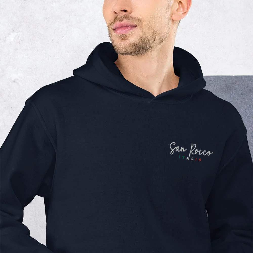 San Rocco Italia Embroidered Logo Unisex Hoodie - Image 16