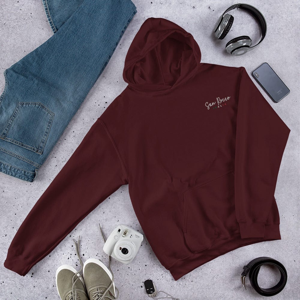 San Rocco Italia Embroidered Logo Unisex Hoodie - Image 20