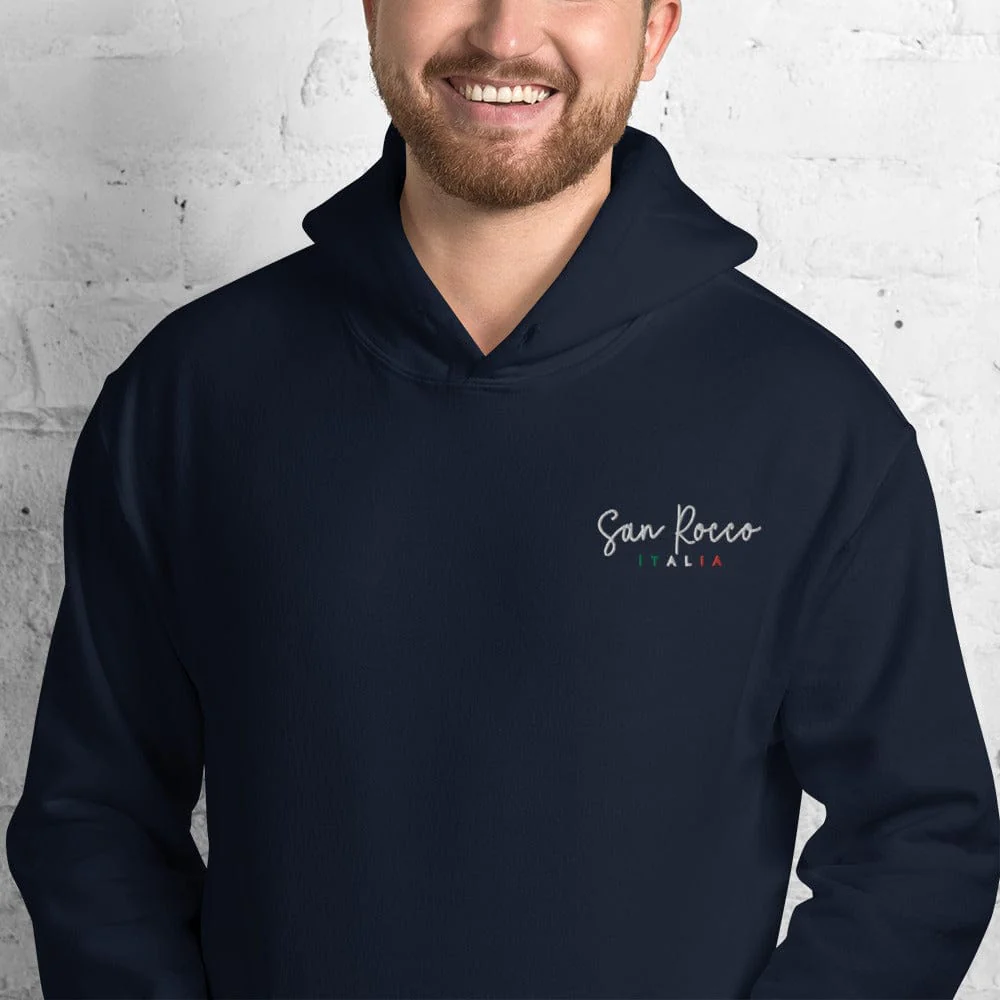 San Rocco Italia Embroidered Logo Unisex Hoodie - Image 6