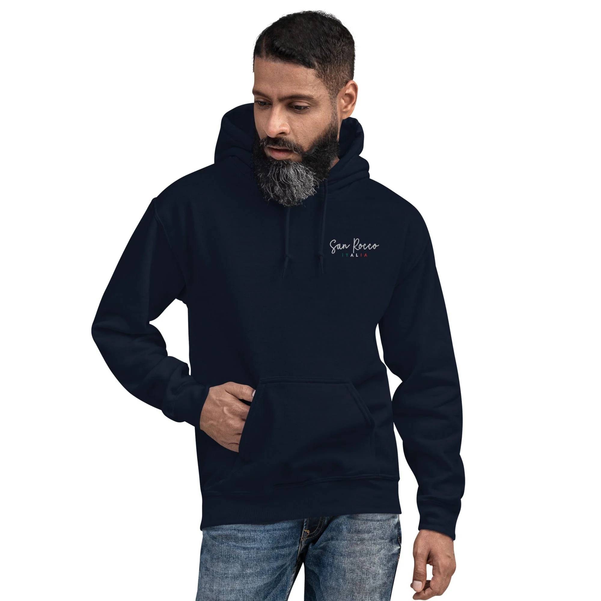 San Rocco Italia Embroidered Logo Unisex Hoodie - Image 8