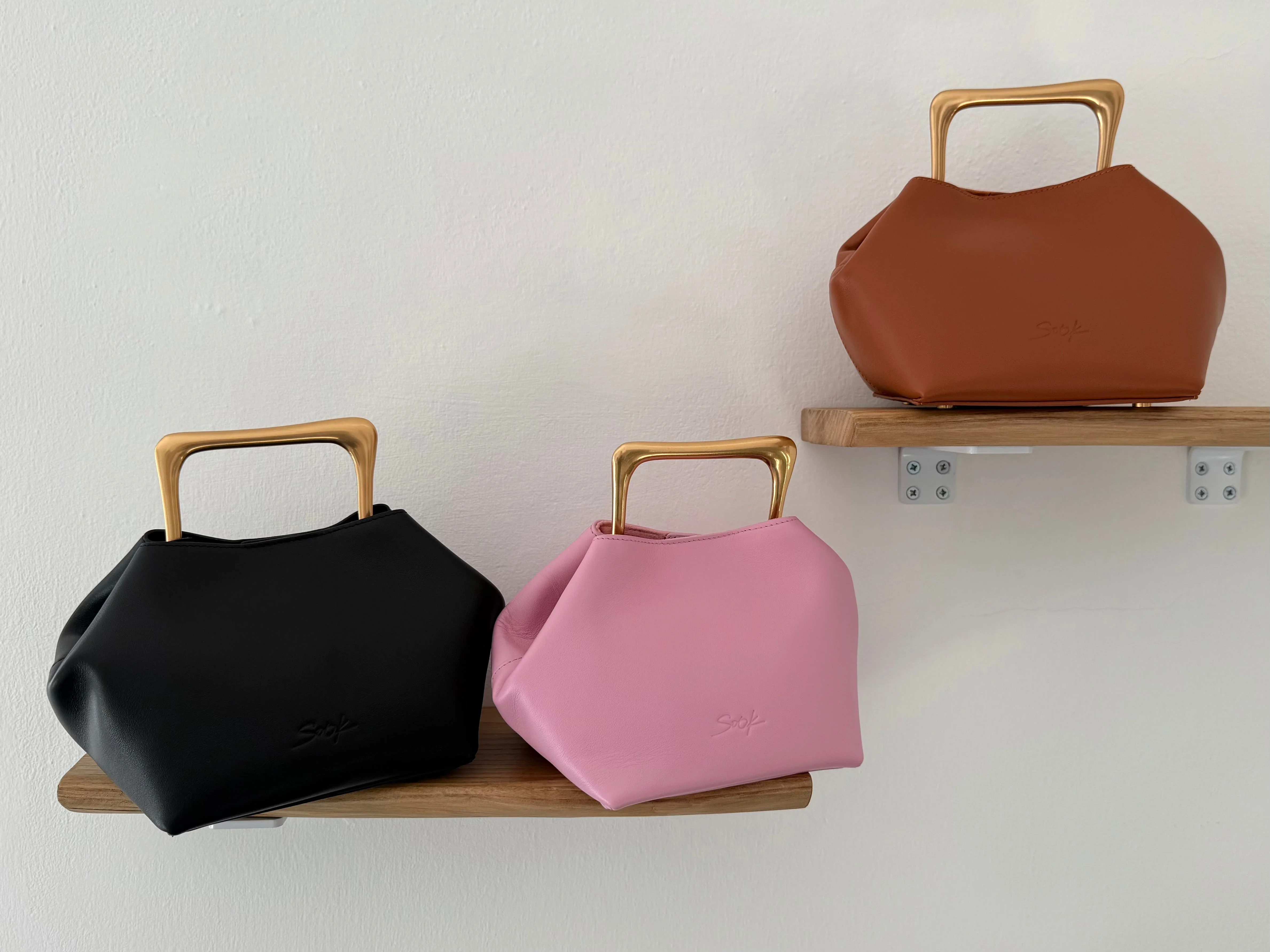 Sora - Metallic Handbag/Shoulder Bag Black - Image 8