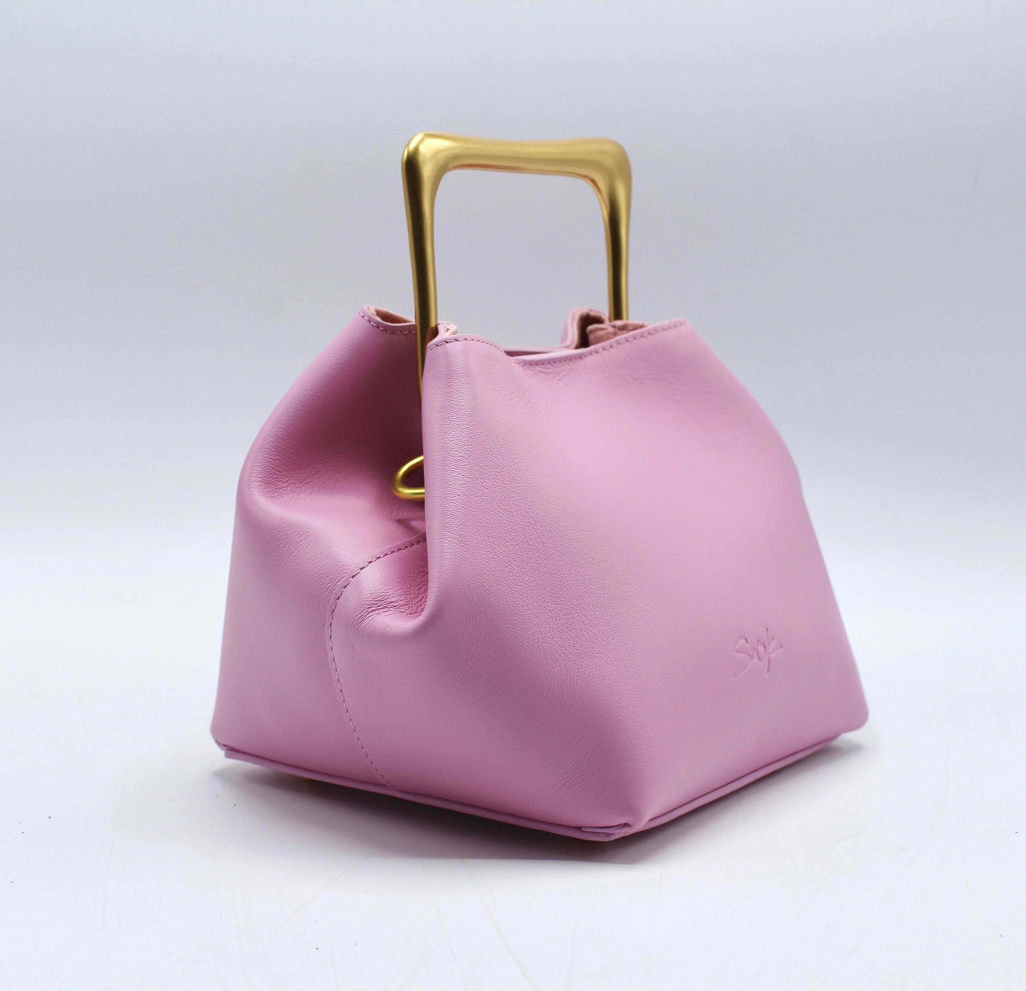 Sora - Metallic Handbag/Shoulder Bag Pink - Image 8
