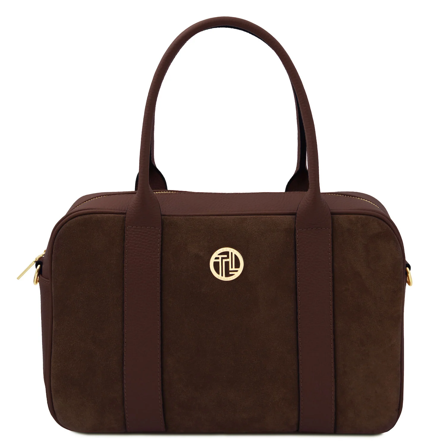 Stephany - Suede & pebbled leather handbag | TL142511 - Image 15