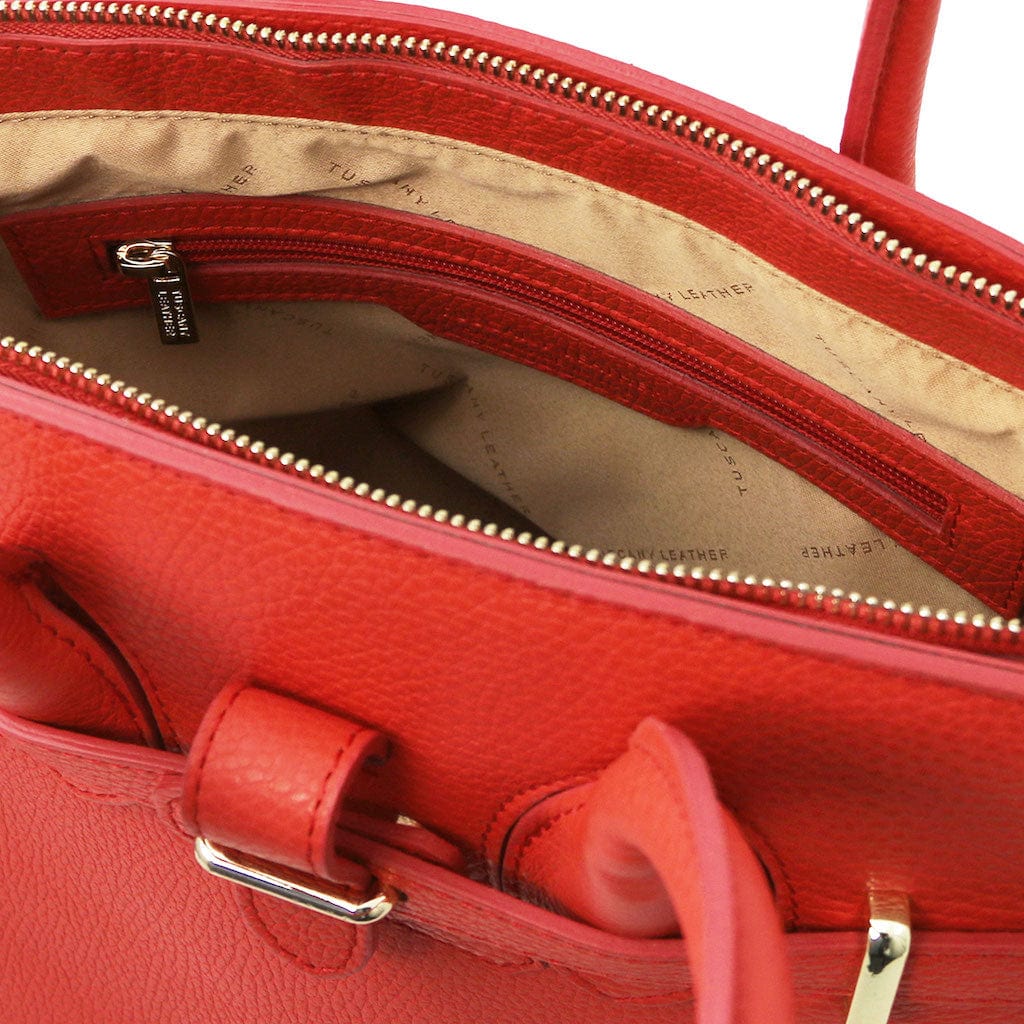 TL Bag - Leather handbag with golden hardware | TL141529 - Image 105