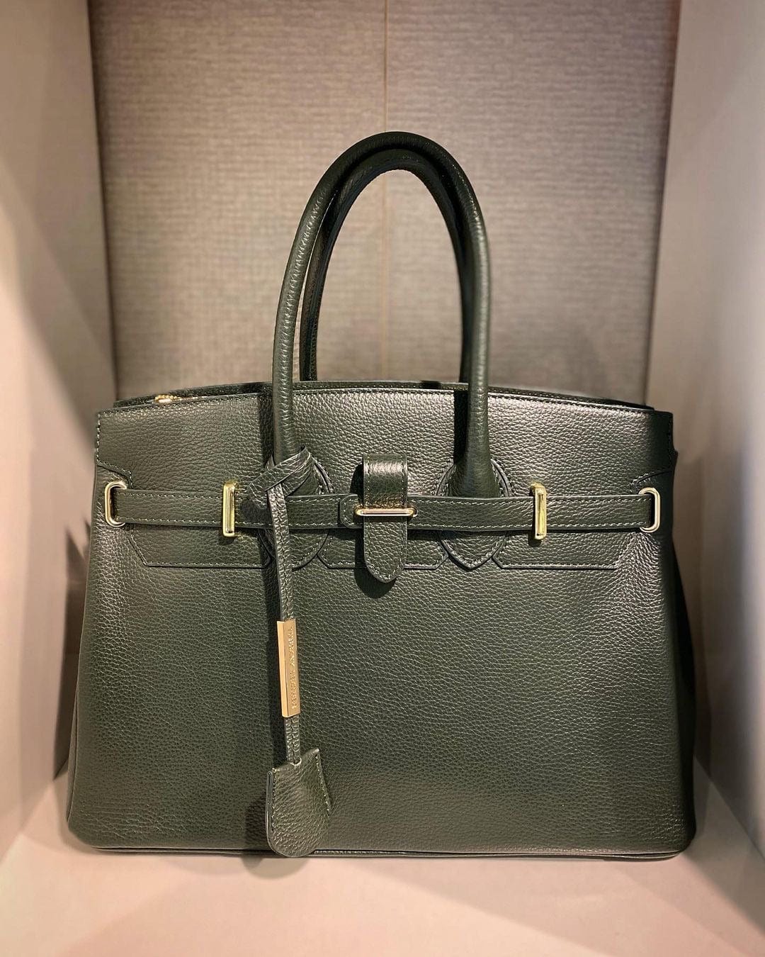 TL Bag - Leather handbag with golden hardware | TL141529 - Image 110