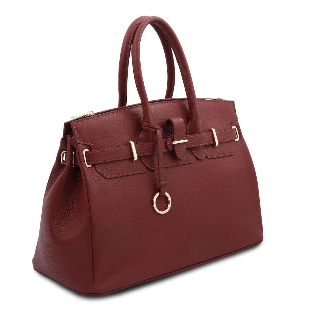 TL Bag - Leather handbag with golden hardware | TL141529 - Image 12