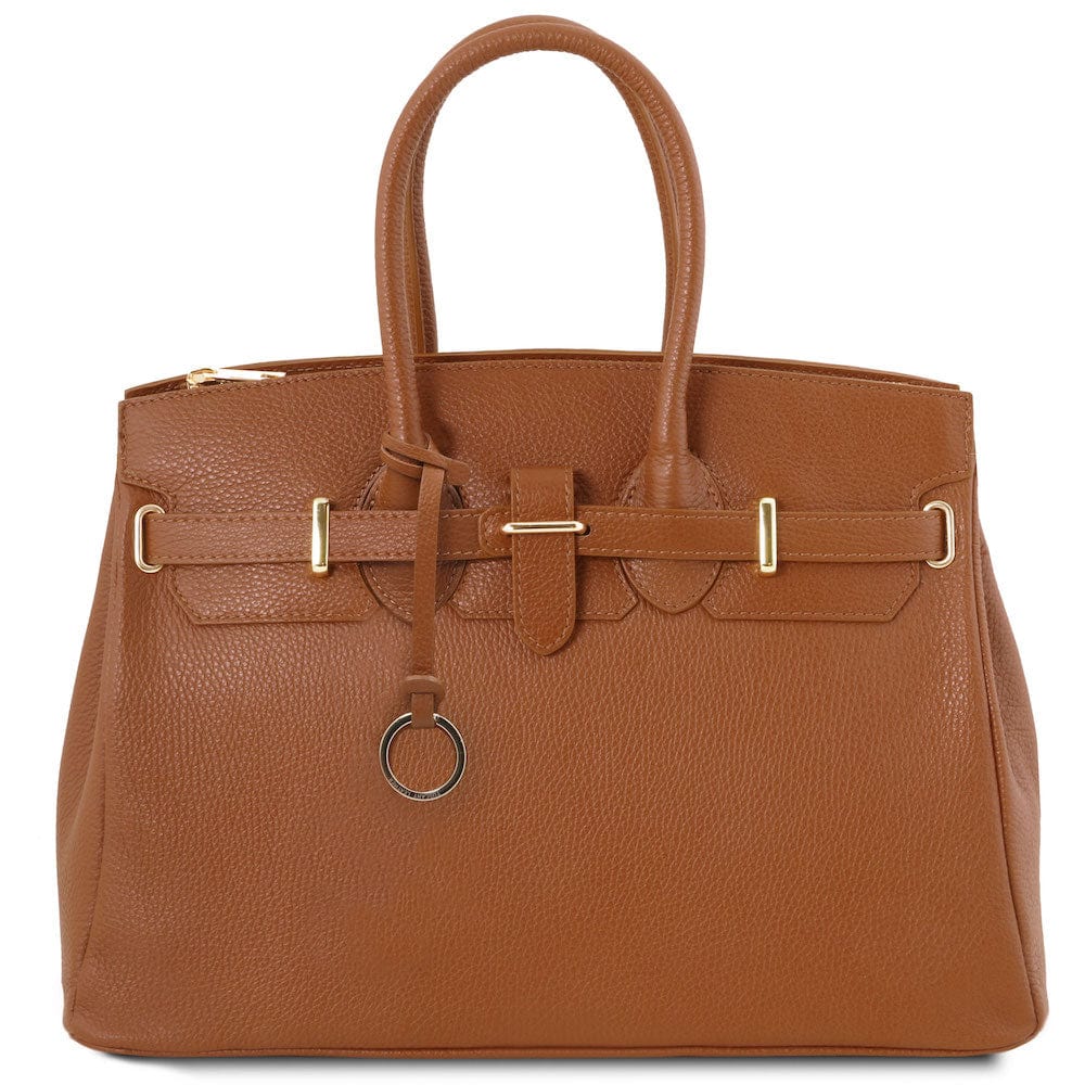 TL Bag - Leather handbag with golden hardware | TL141529 - Image 25