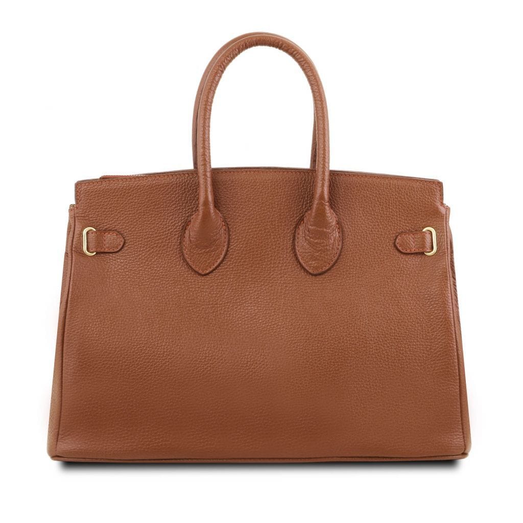 TL Bag - Leather handbag with golden hardware | TL141529 - Image 27