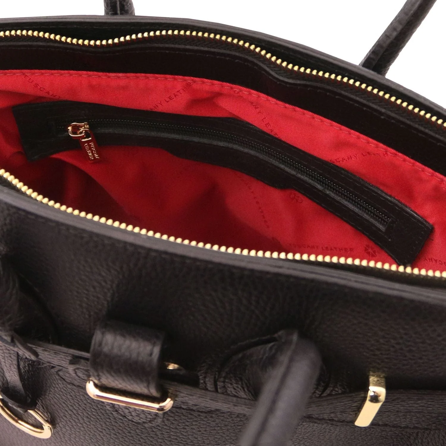 TL Bag - Leather handbag with golden hardware | TL141529 - Image 35